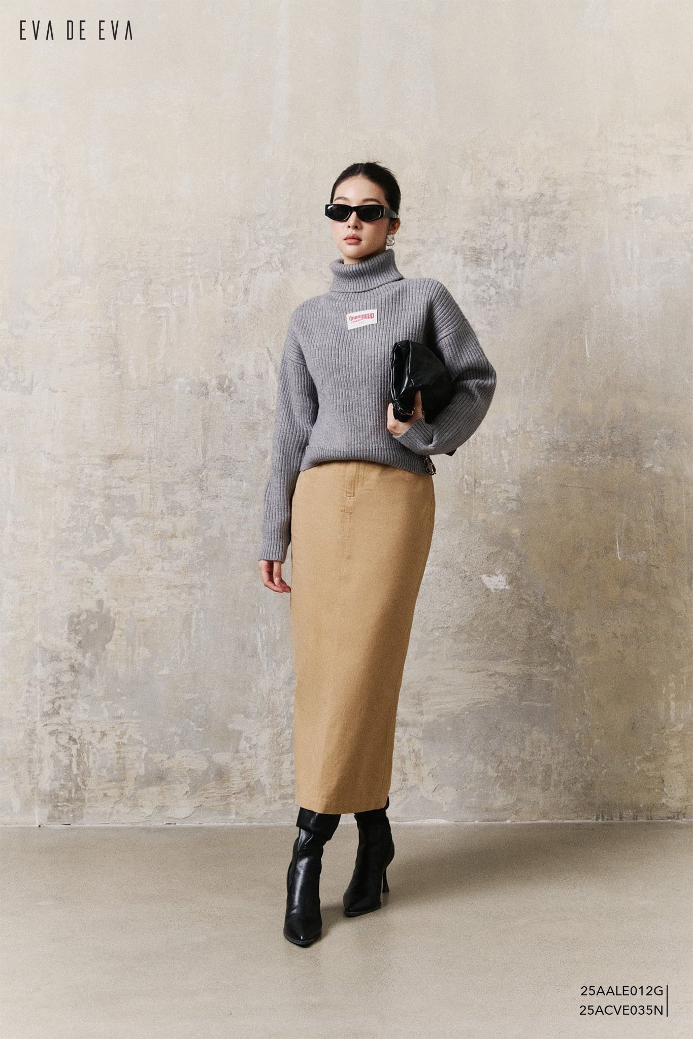  Áo len dài tay,  25AALE012G 