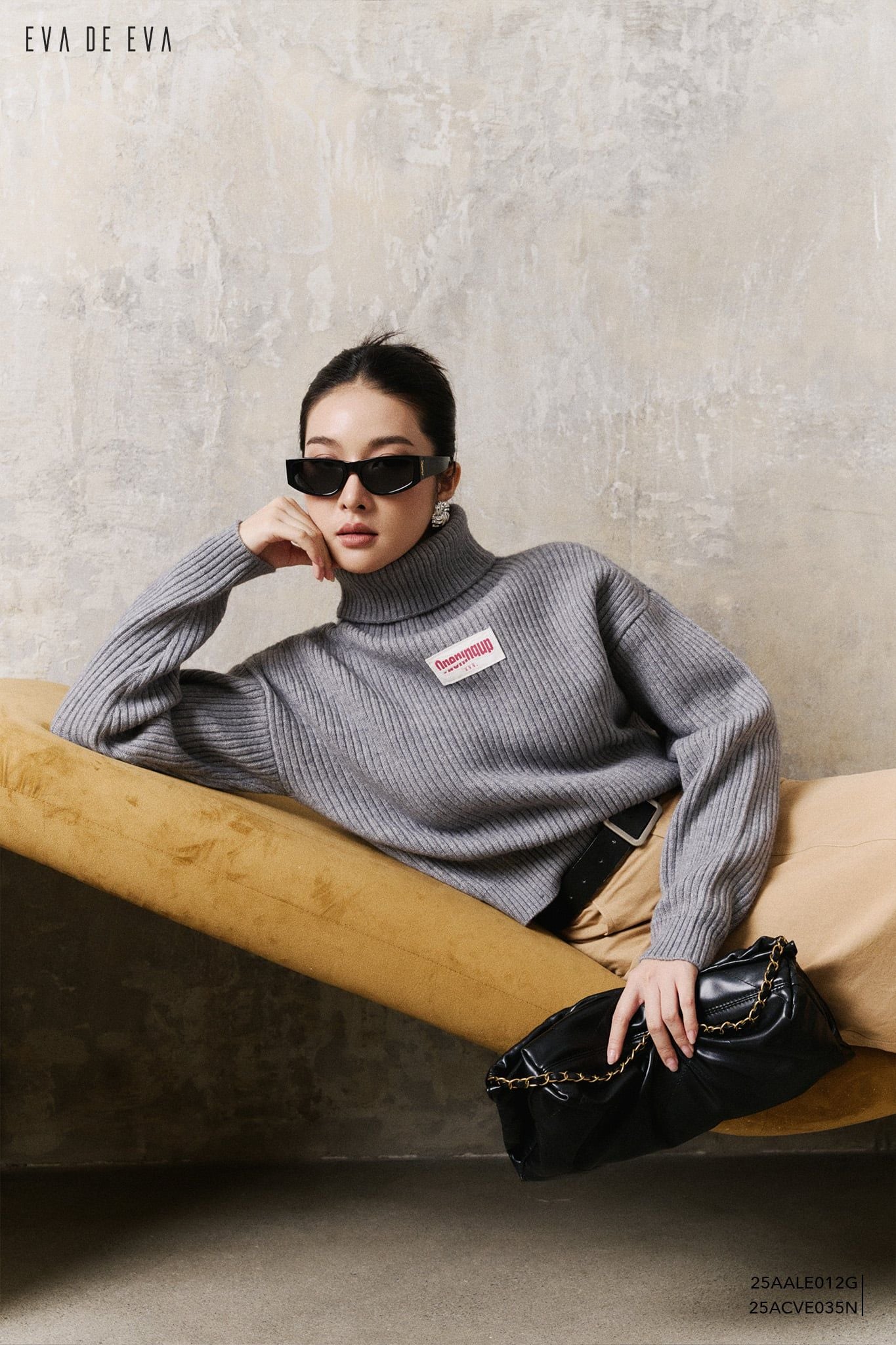  Áo len dài tay,  25AALE012G 