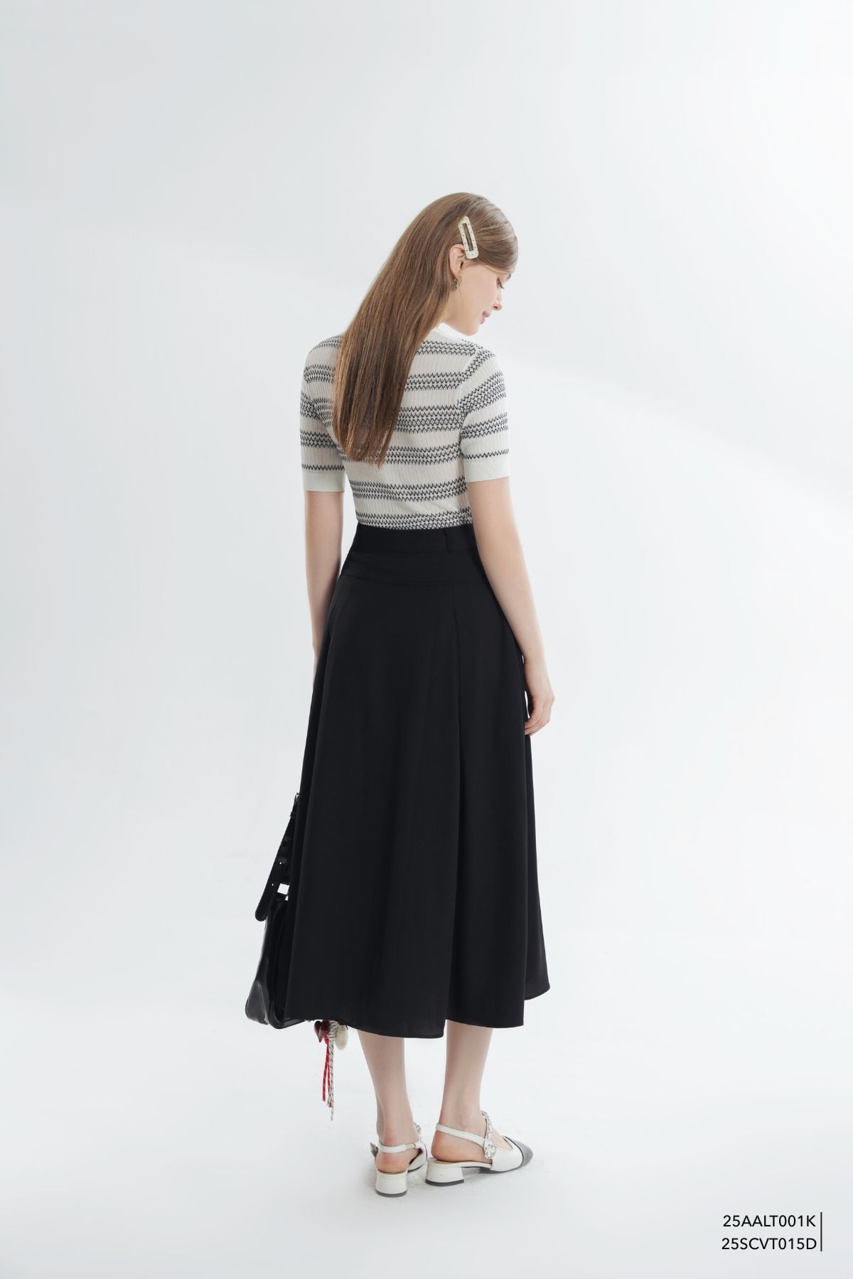  Áo len ngắn tay, 25AALT001K 