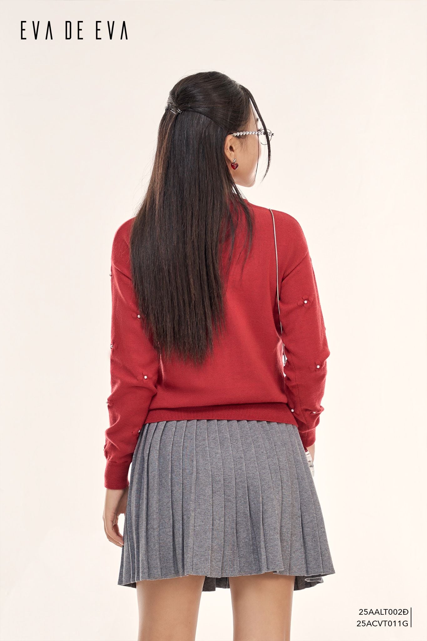  Áo len dài tay,  25AALT002Đ 