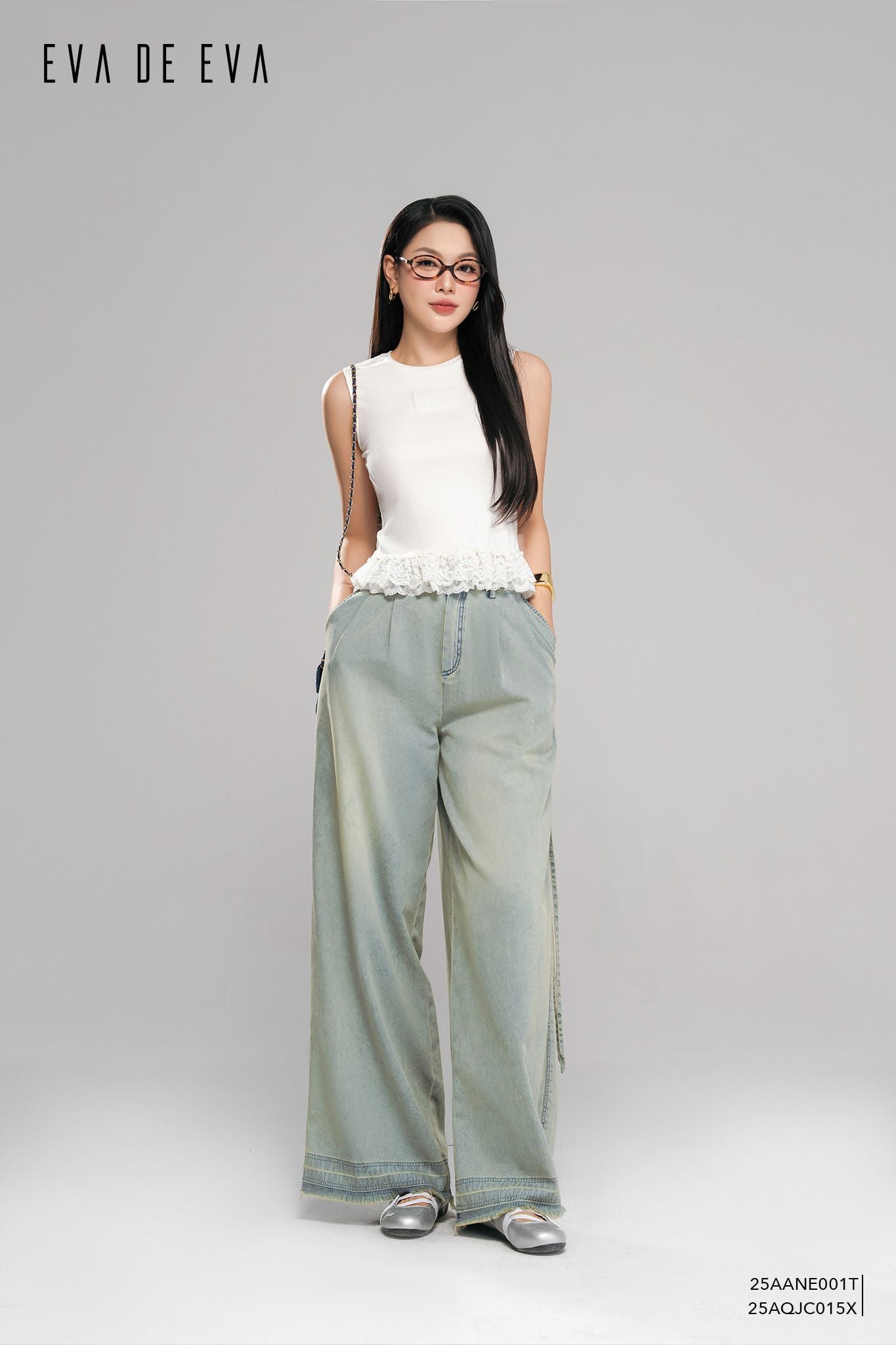  Quần dài, Ống suông 25AQJC015X 