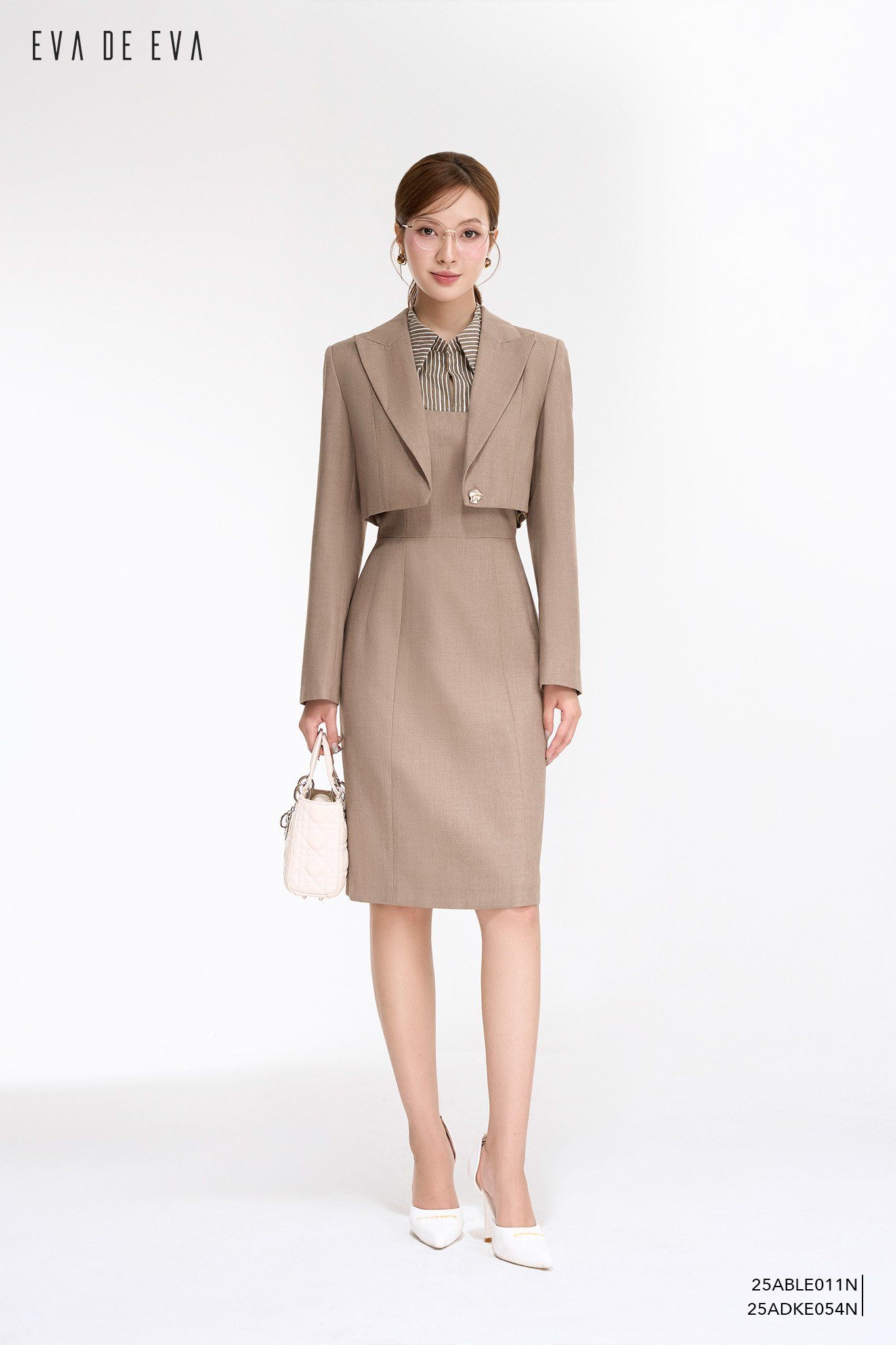  Đầm sát nách,  25ADKE054N đi kèm 25ABLE011N 