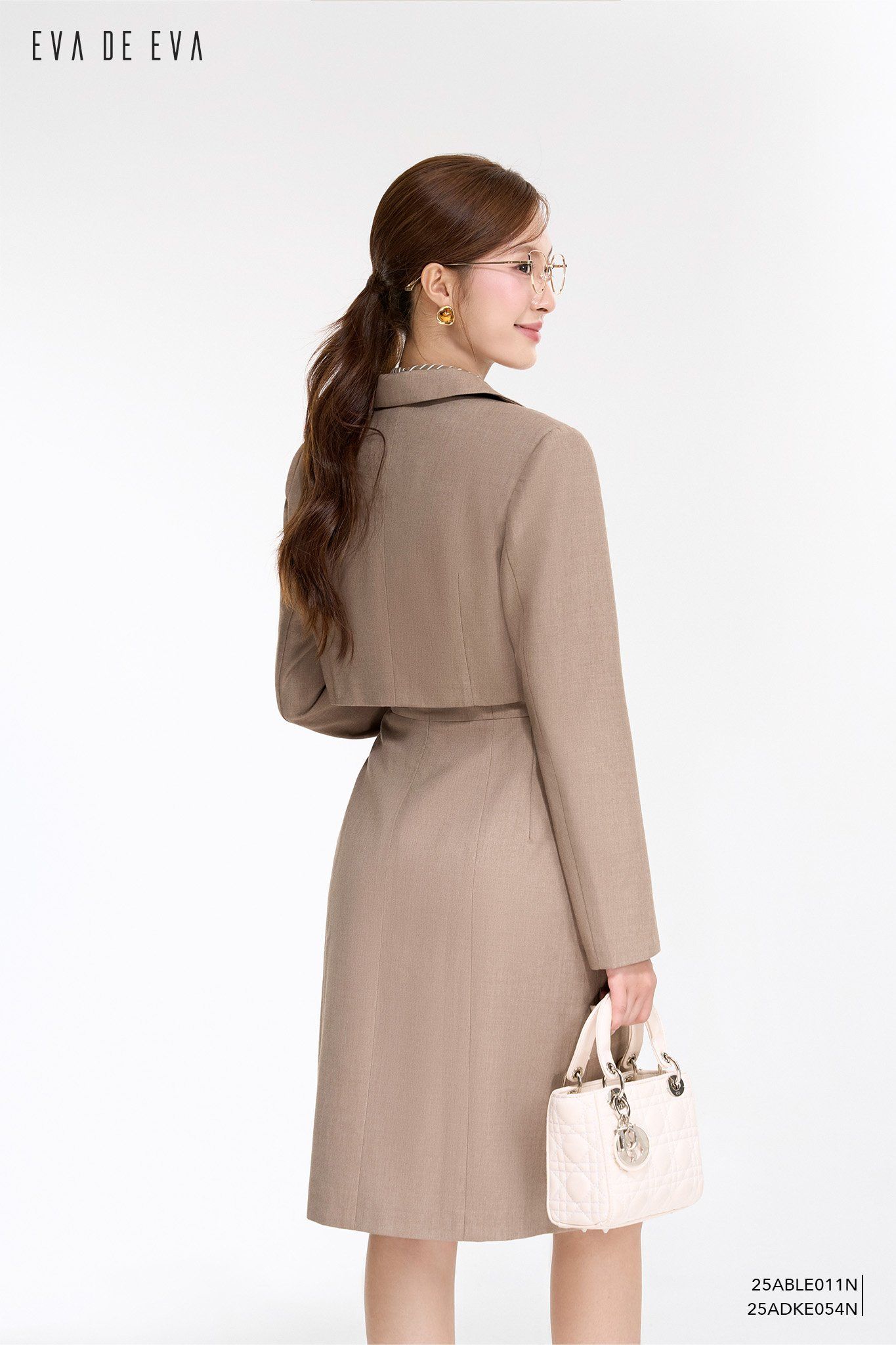  Đầm sát nách,  25ADKE054N đi kèm 25ABLE011N 
