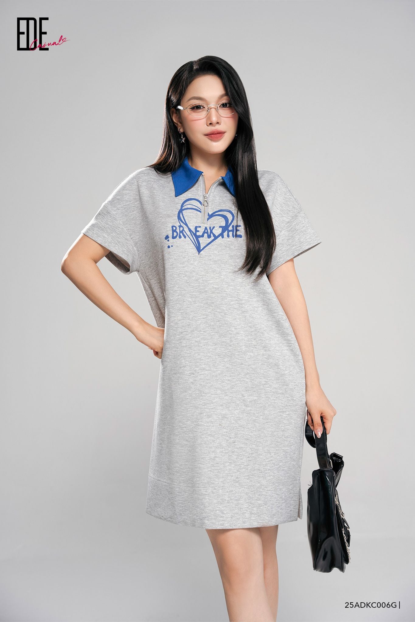  Đầm tay ngắn,  25ADKC006G 