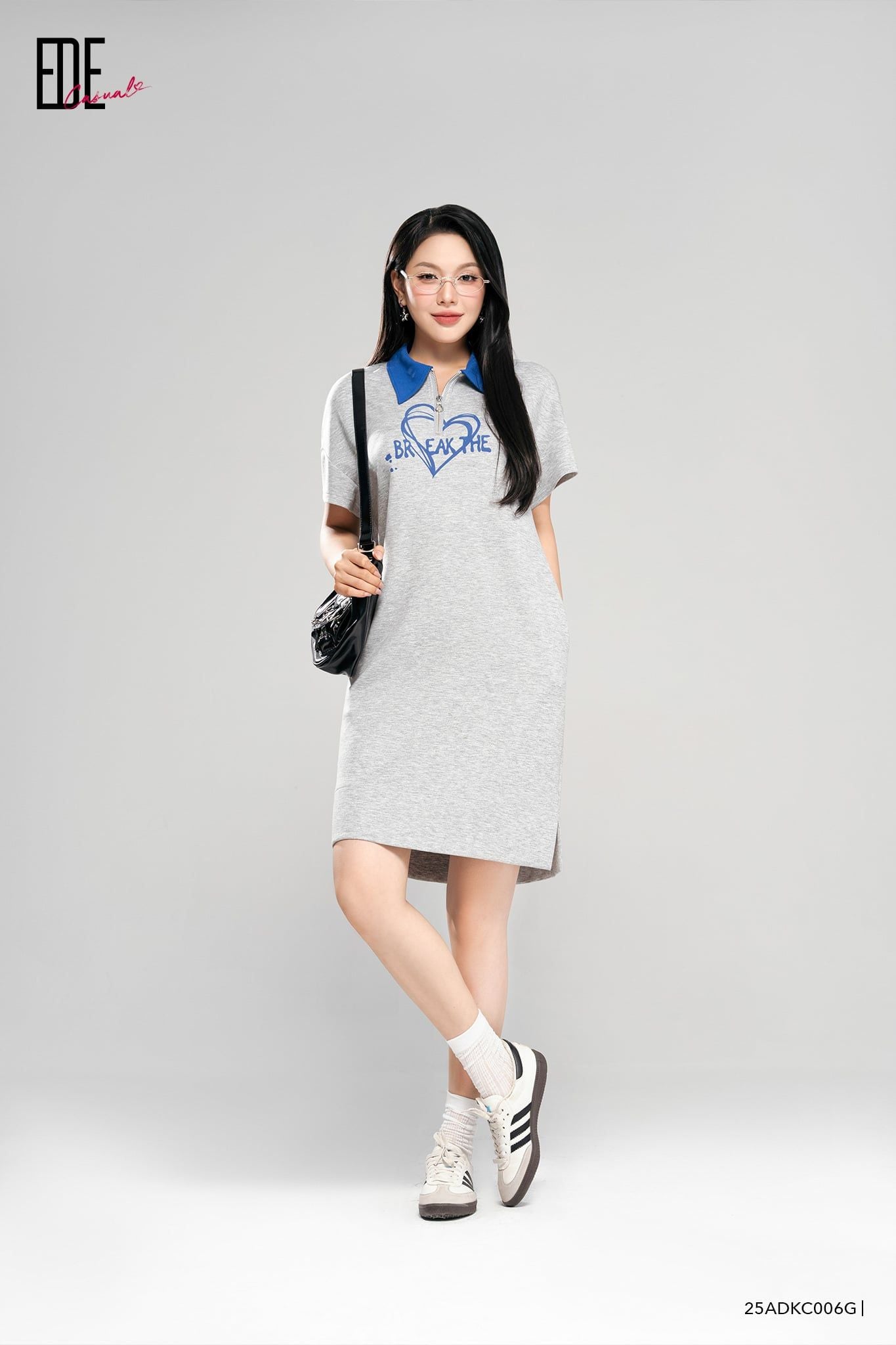  Đầm tay ngắn,  25ADKC006G 