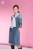  Đầm tay dài, Dáng suông 25ADKC012X đi kèm 25AKQC001G 