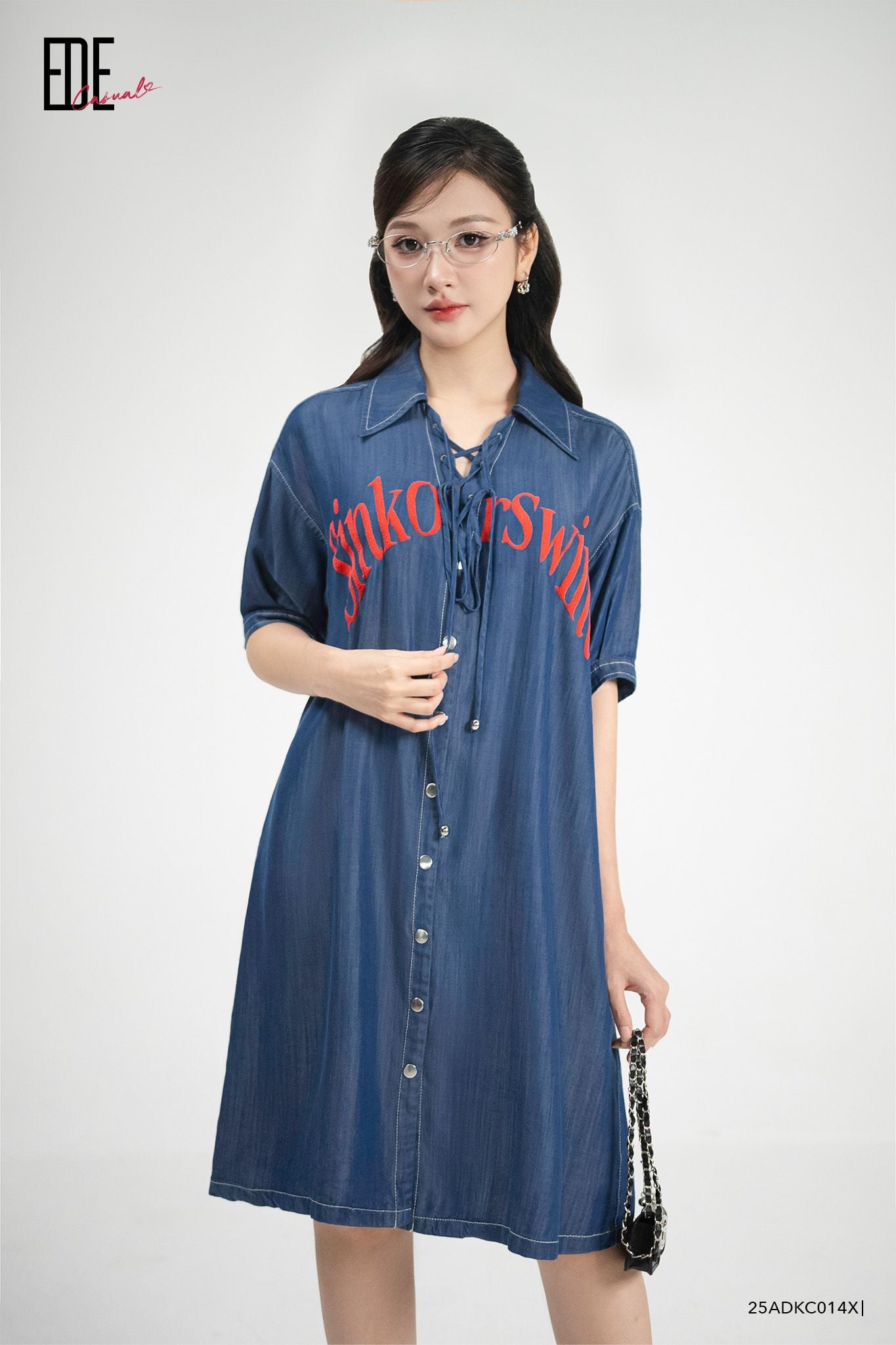  Đầm tay ngắn,  25ADKC014X 