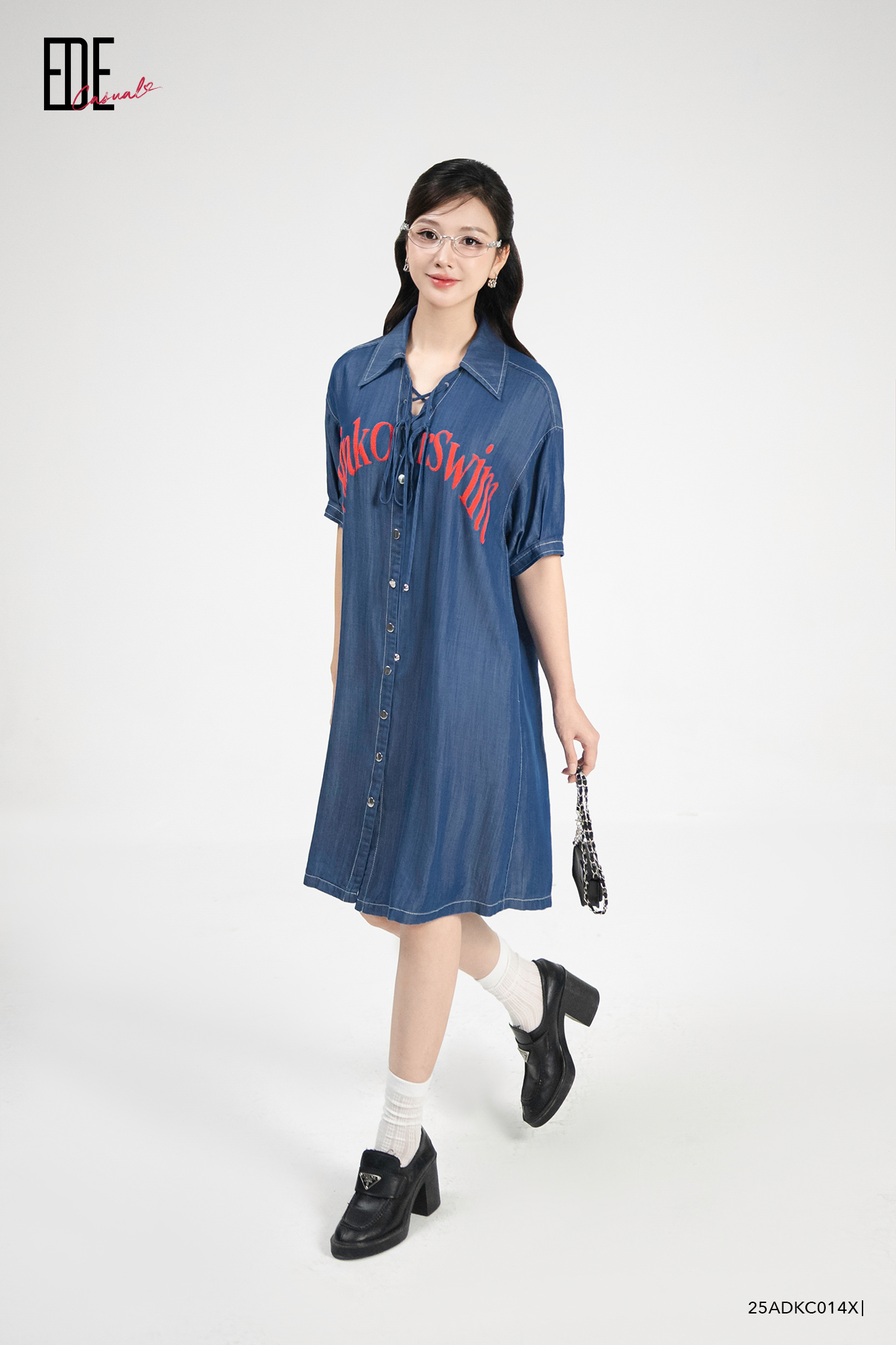  Đầm tay ngắn,  25ADKC014X 