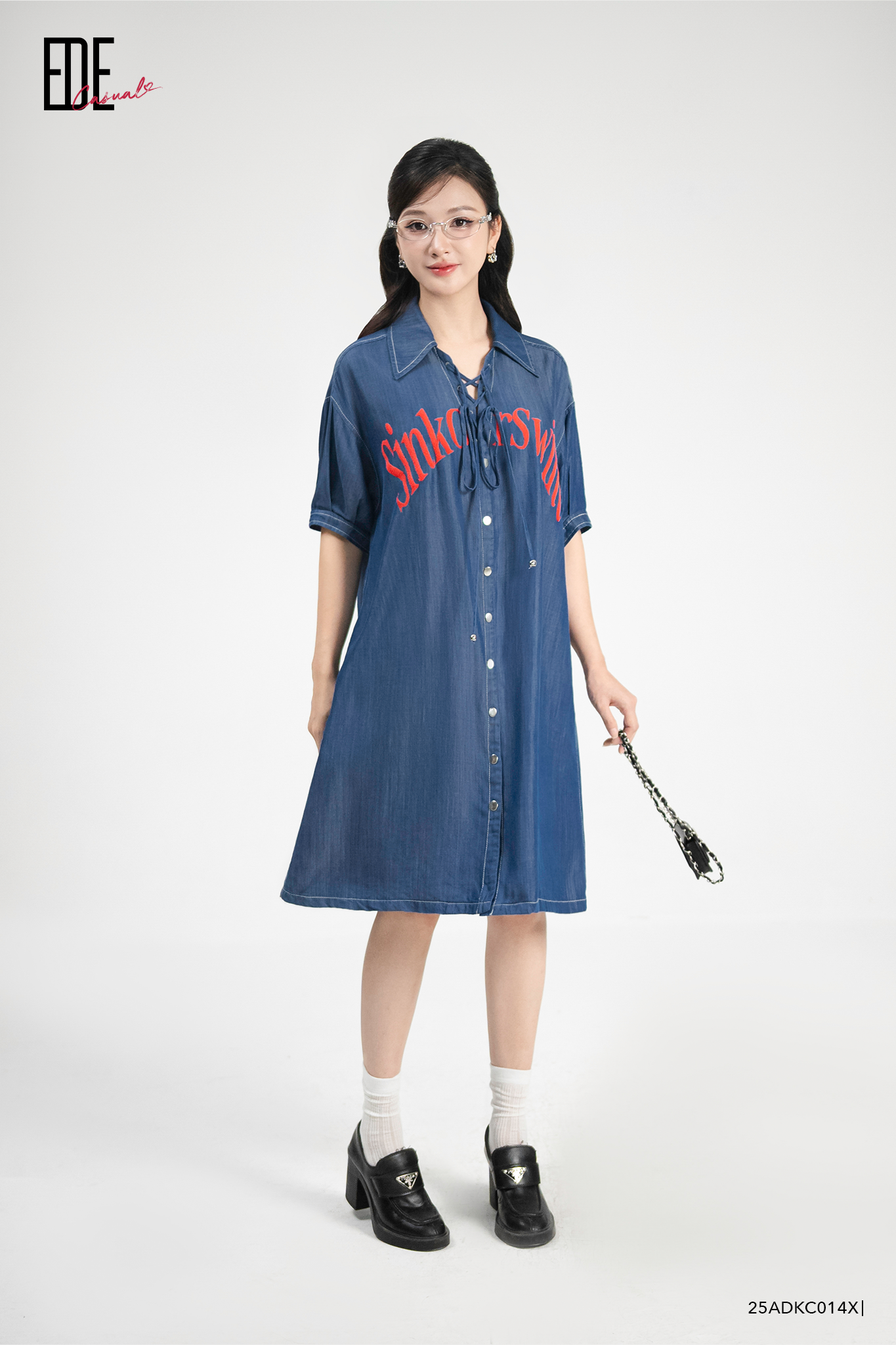  Đầm tay ngắn,  25ADKC014X 