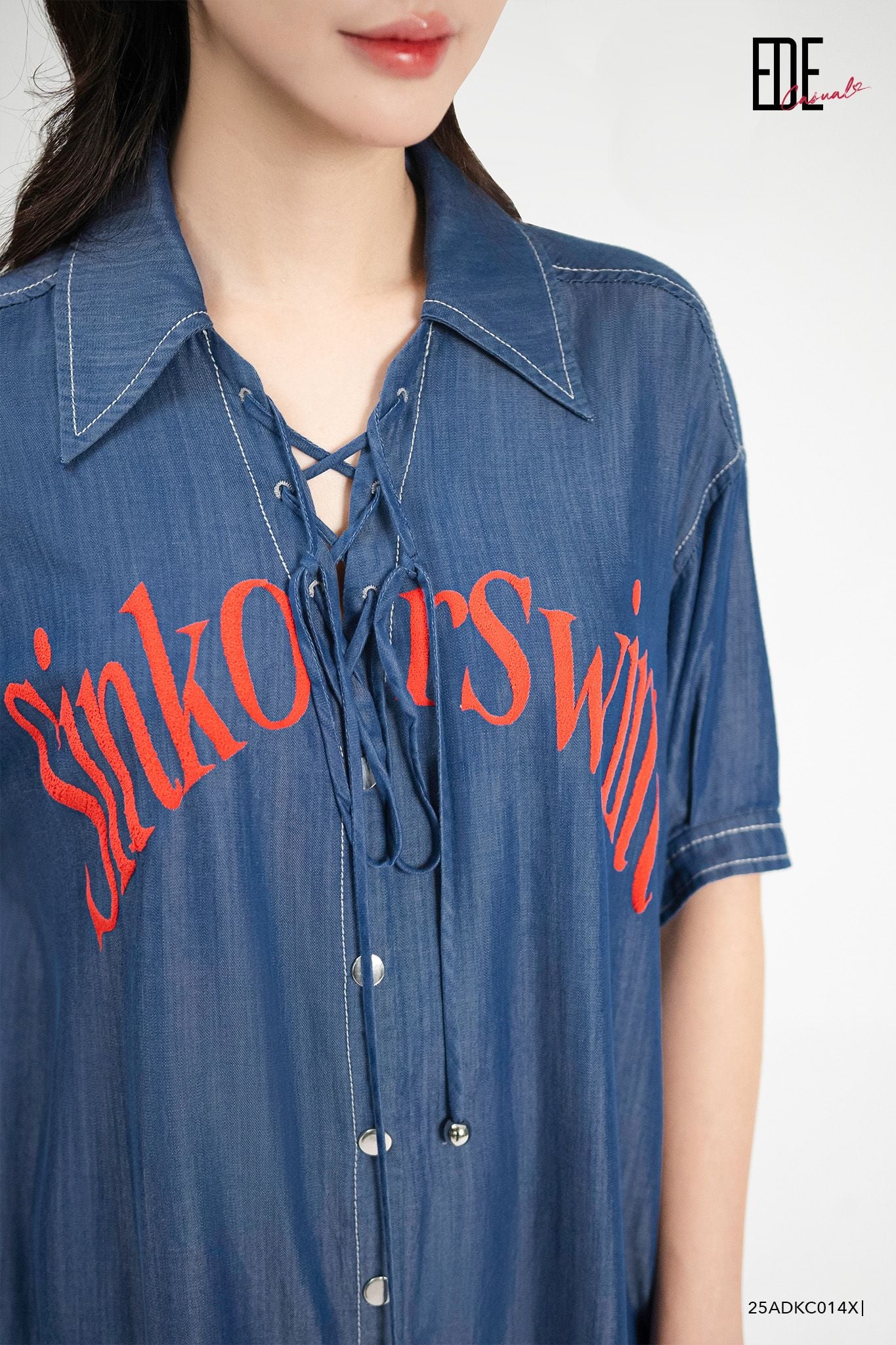  Đầm tay ngắn,  25ADKC014X 