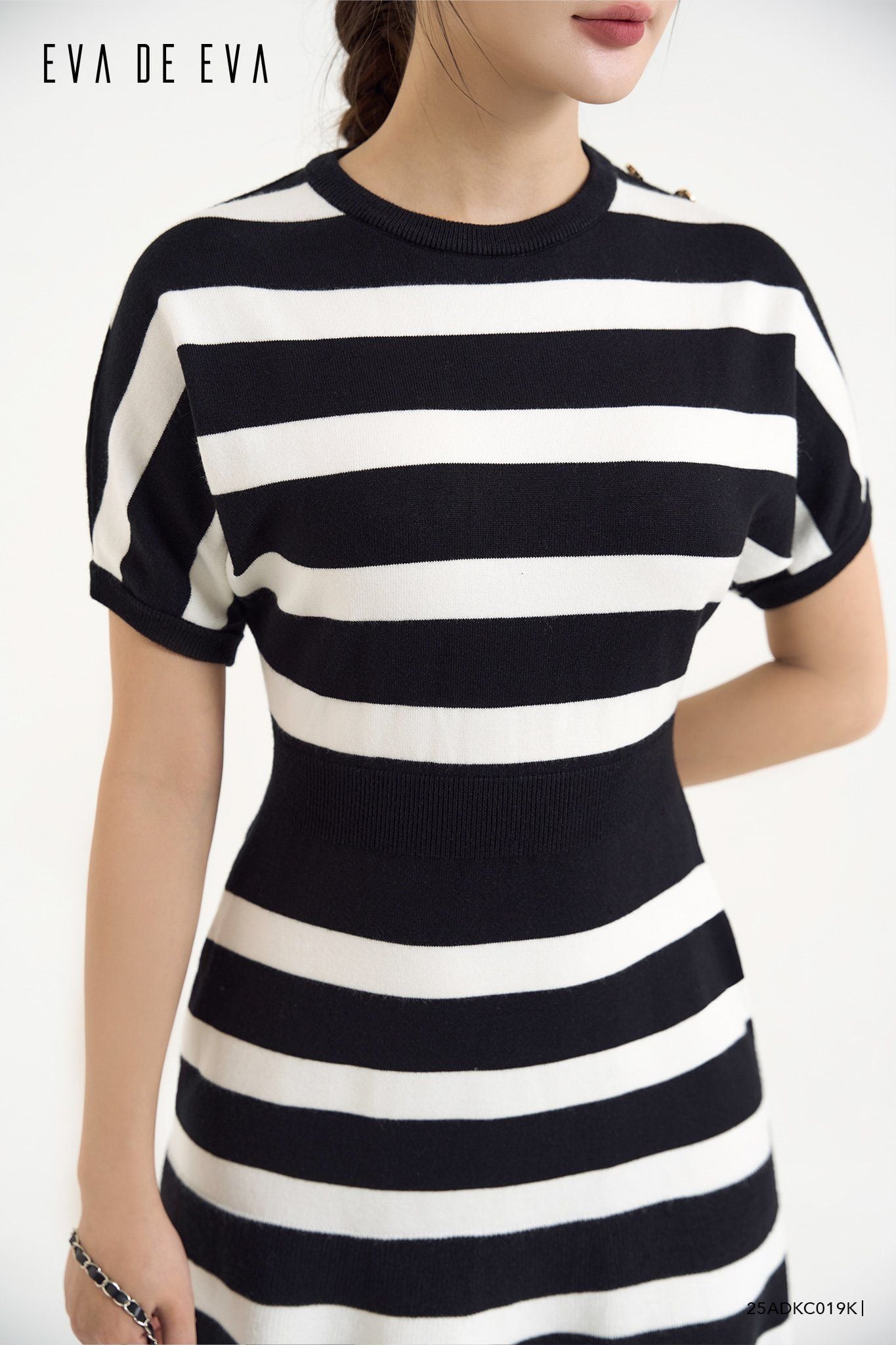  Đầm tay ngắn,  25ADKC019K 