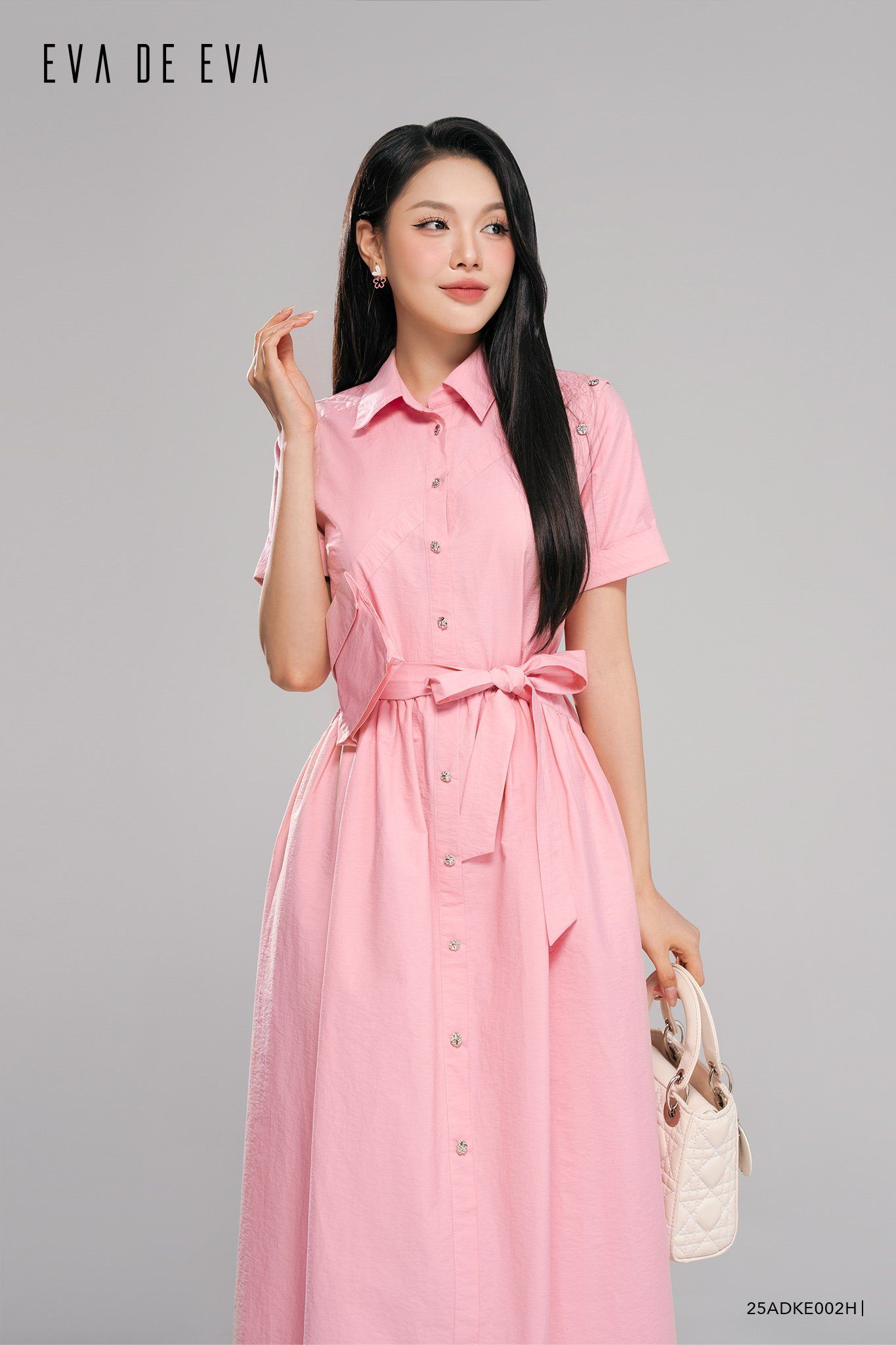  Đầm tay ngắn,  25ADKE002H 