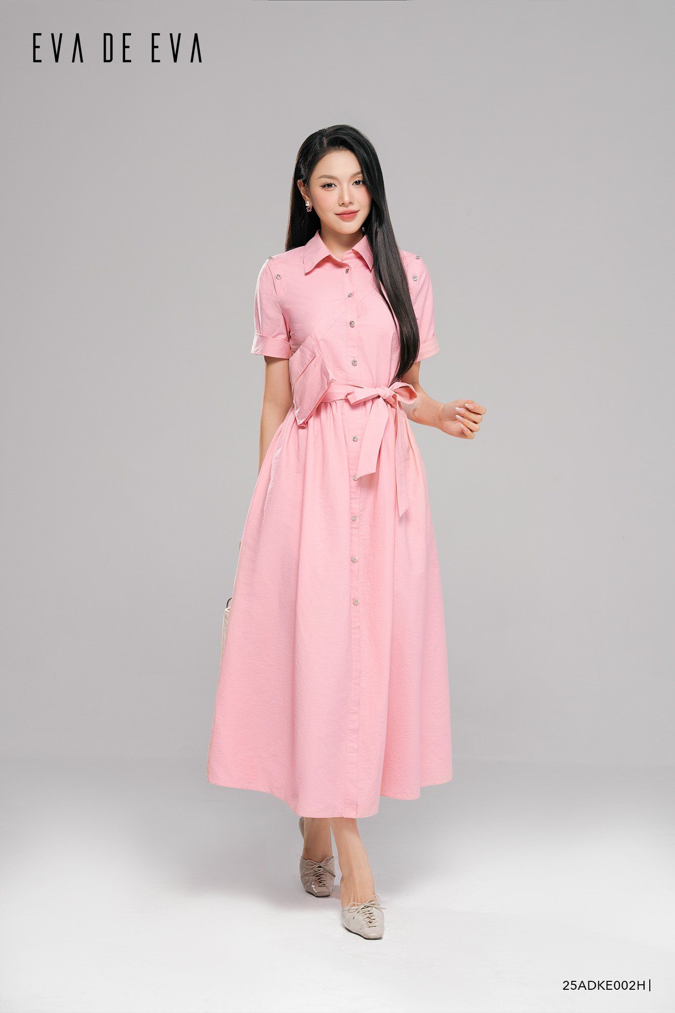  Đầm tay ngắn,  25ADKE002H 