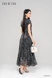  Đầm tay ngắn, Dáng thắt eo 25ADKE007F 