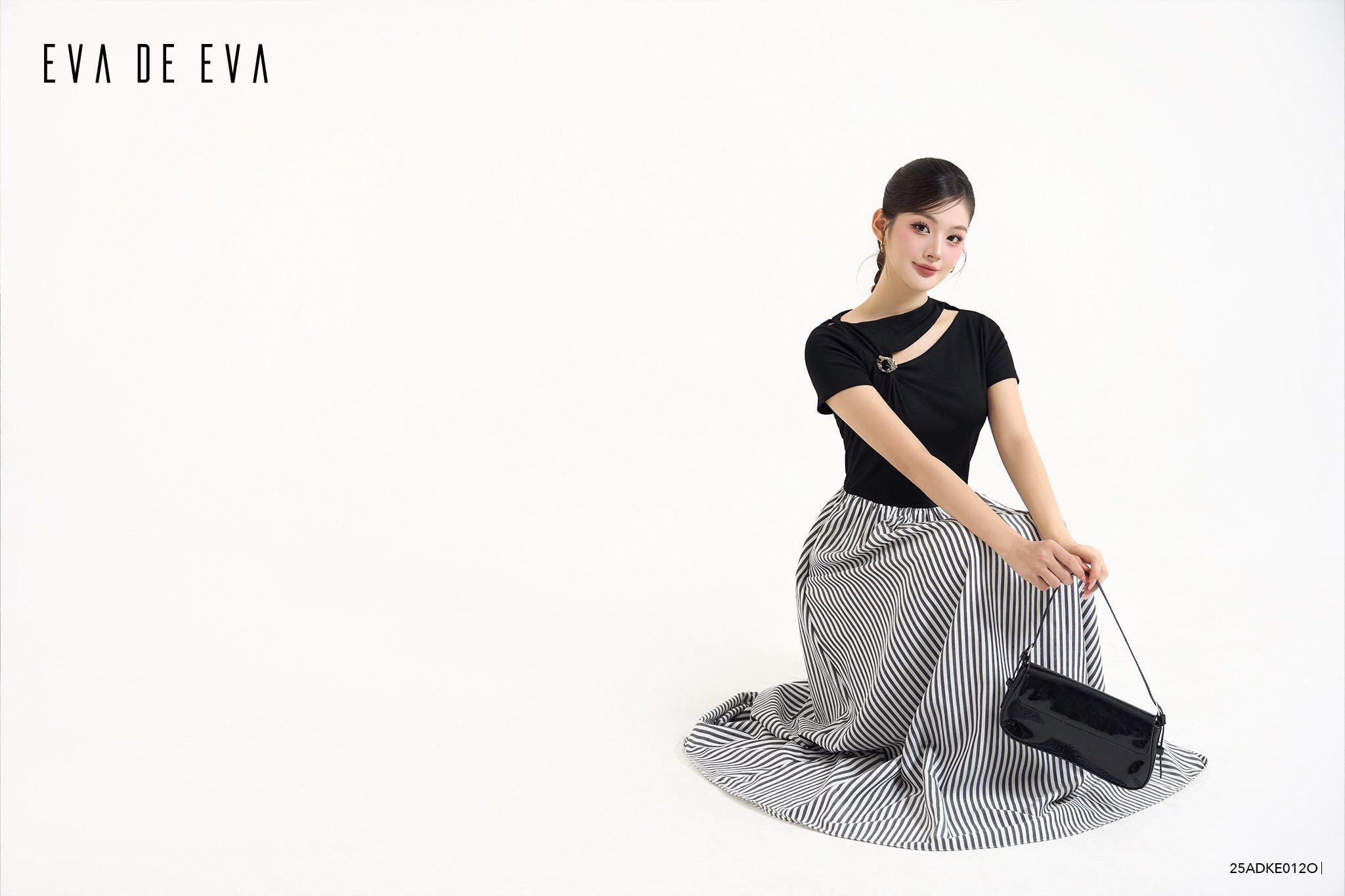  Đầm tay ngắn,  25ADKE012O 