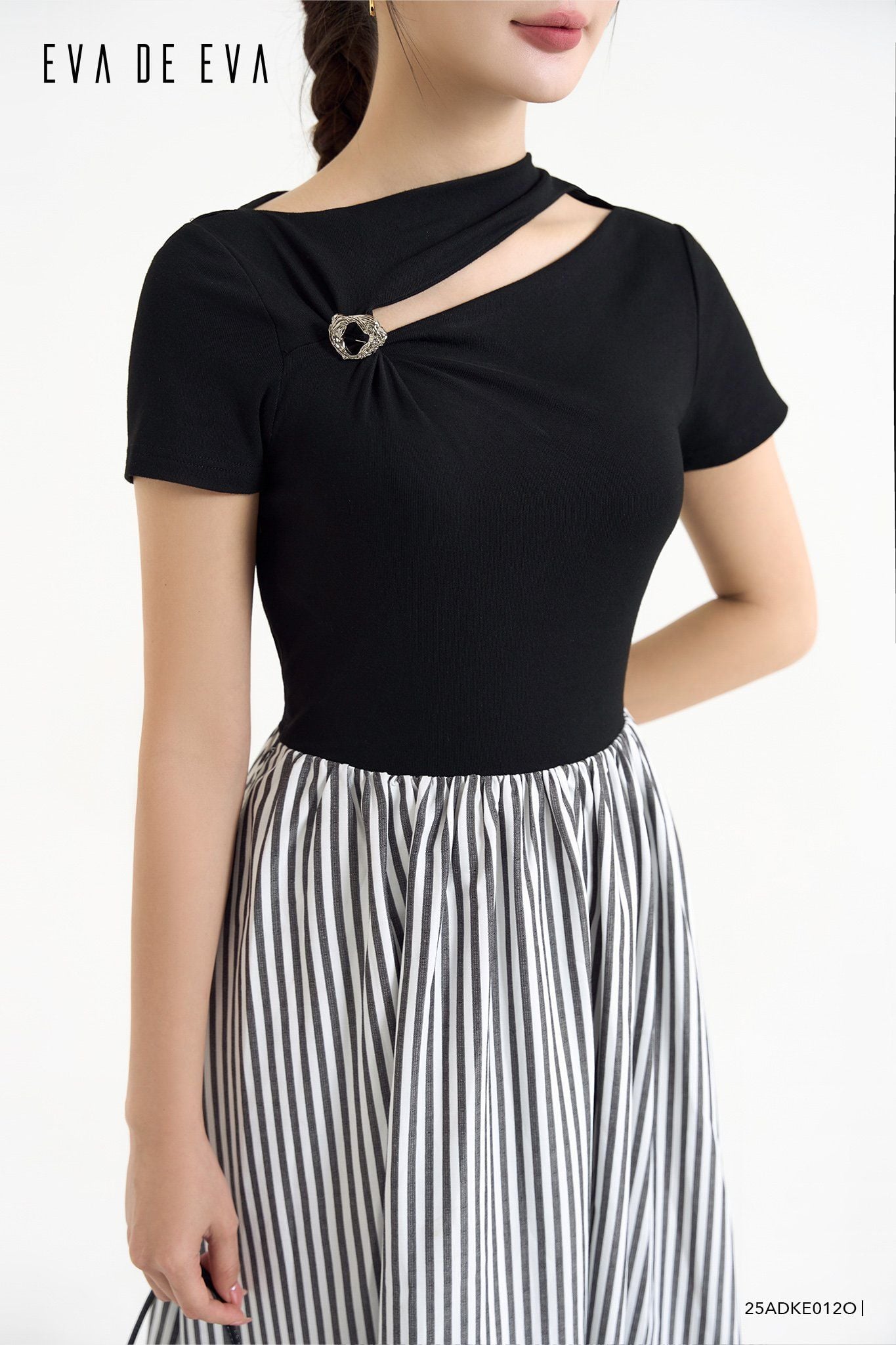  Đầm tay ngắn,  25ADKE012O 