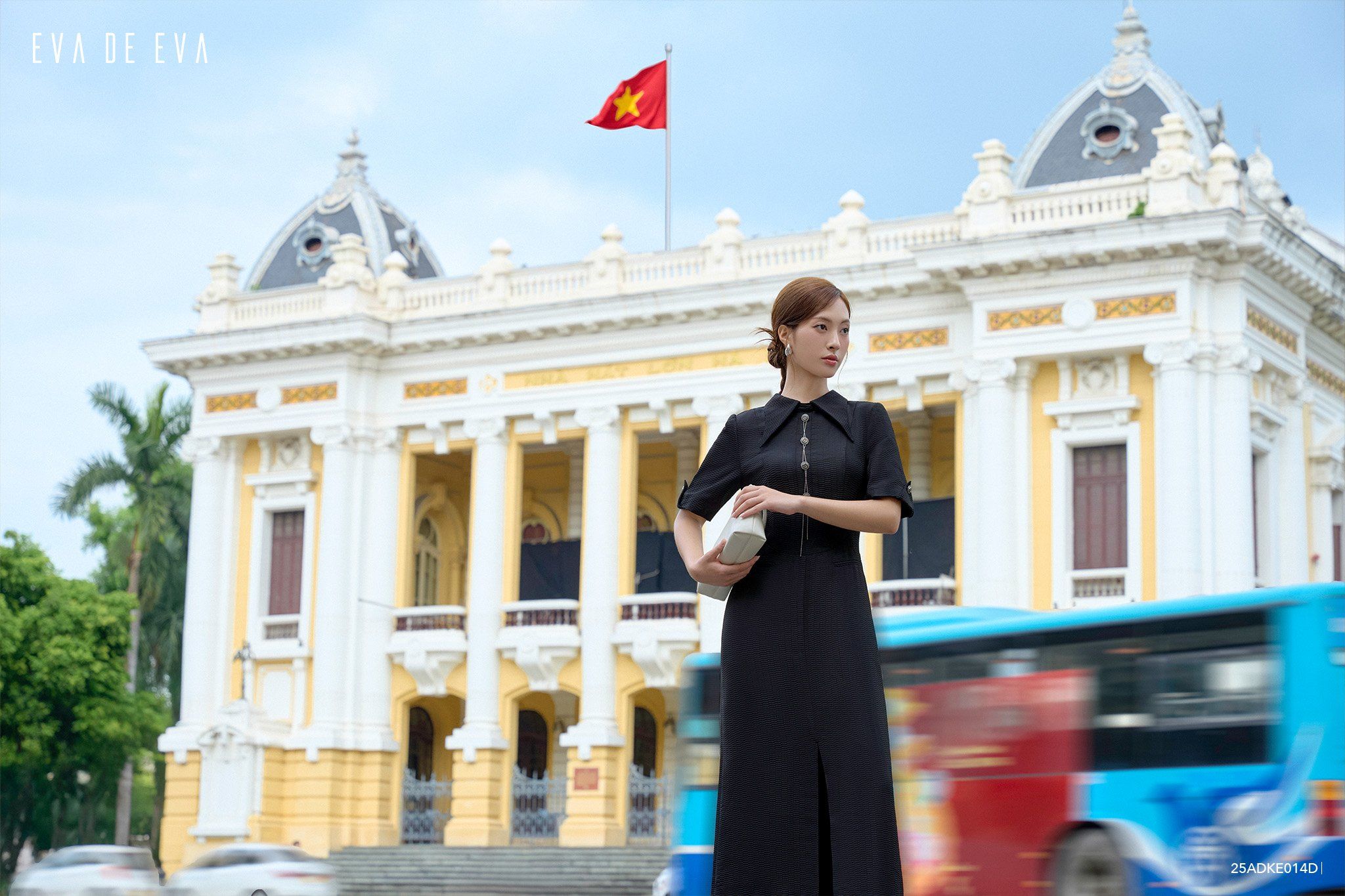  Đầm tay ngắn, Dáng ôm 25ADKE014D 