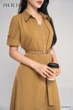  Đầm tay ngắn, Dáng thắt eo 25ADKE021N 