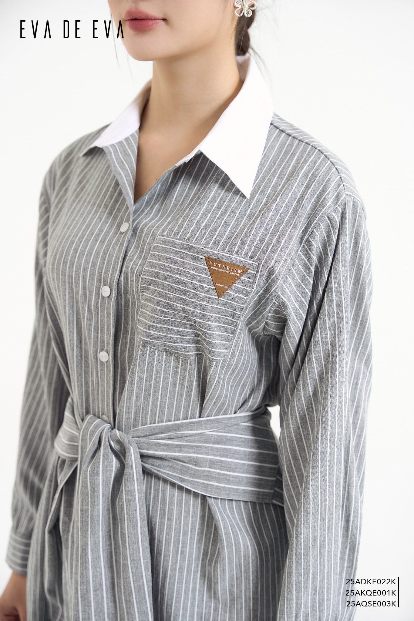  Đầm tay dài,  25ADKE022K đi kèm 25AKQE001K & 25AQSE003K 