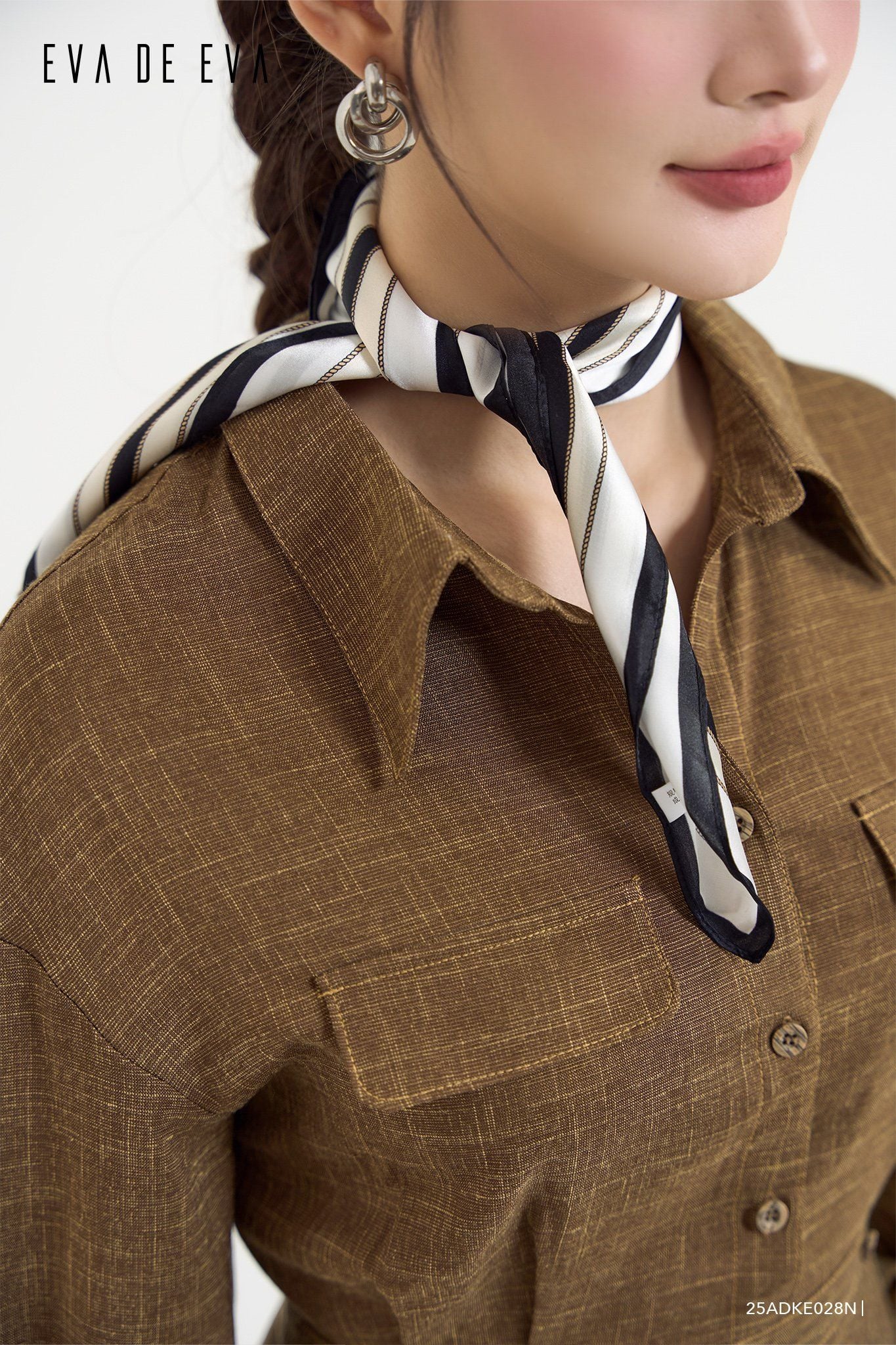  Đầm tay dài, Dáng thắt eo 25ADKE028N 