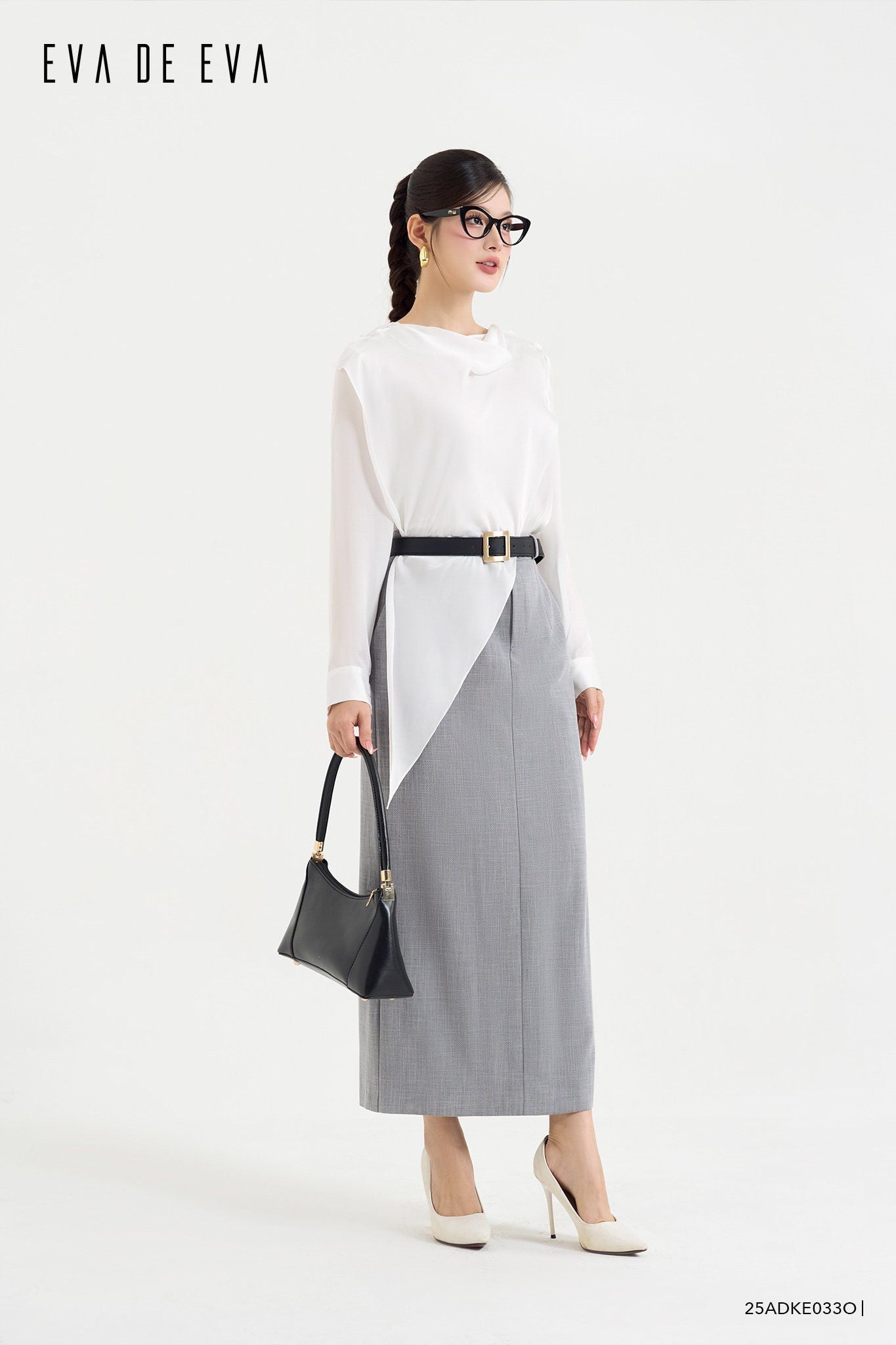  Đầm tay dài,  25ADKE033O 