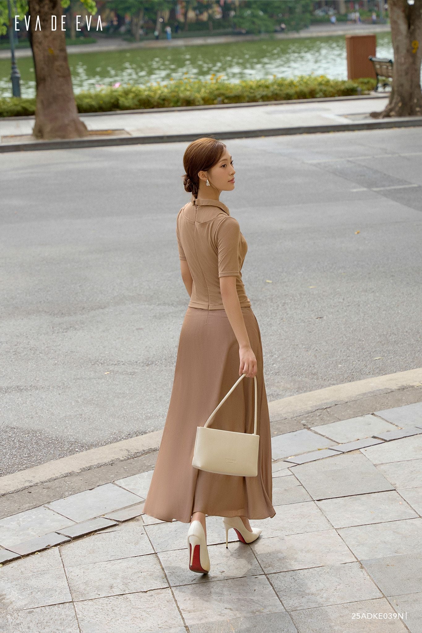  Đầm tay ngắn,  25ADKE039N 