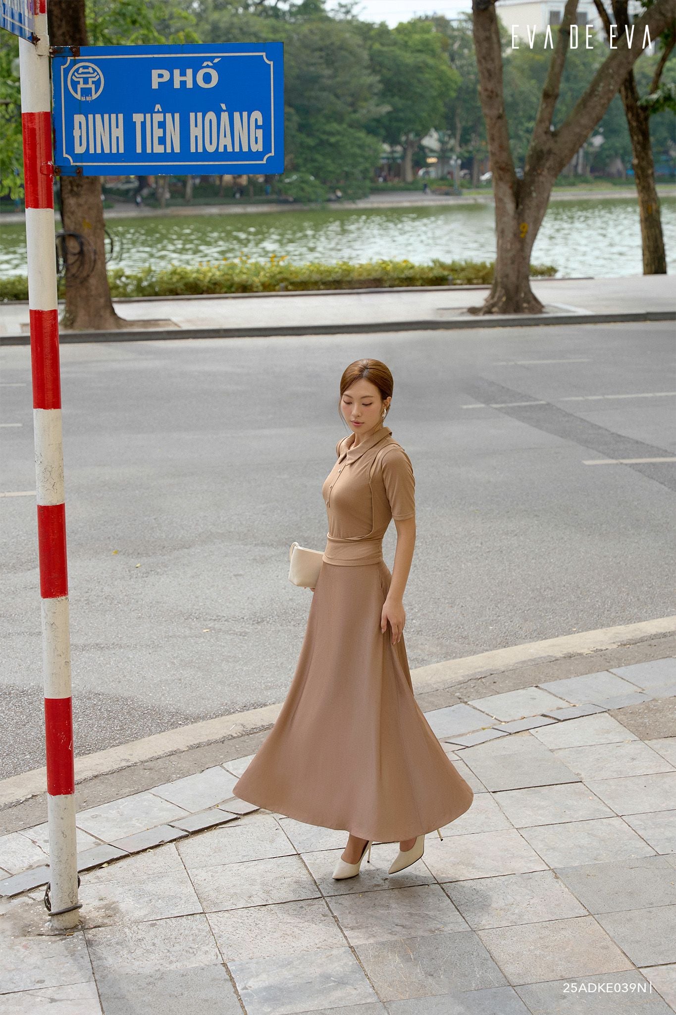  Đầm tay ngắn,  25ADKE039N 