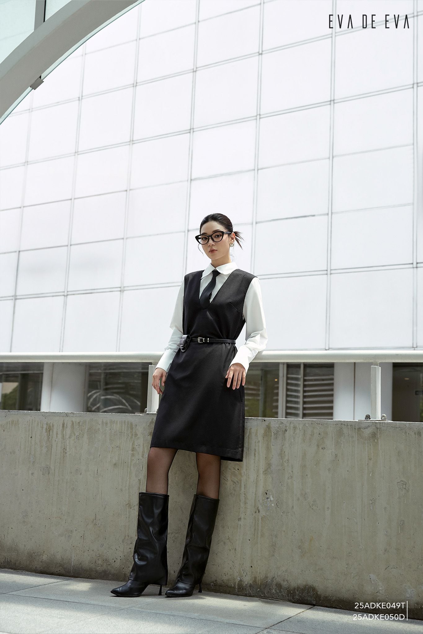  Đầm tay dài,  25ADKE049T kèm 25ADKE050D, TLU25_026D 