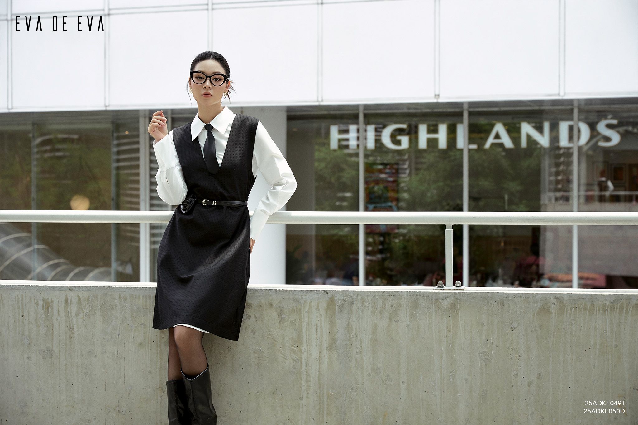  Đầm tay dài,  25ADKE049T kèm 25ADKE050D, TLU25_026D 