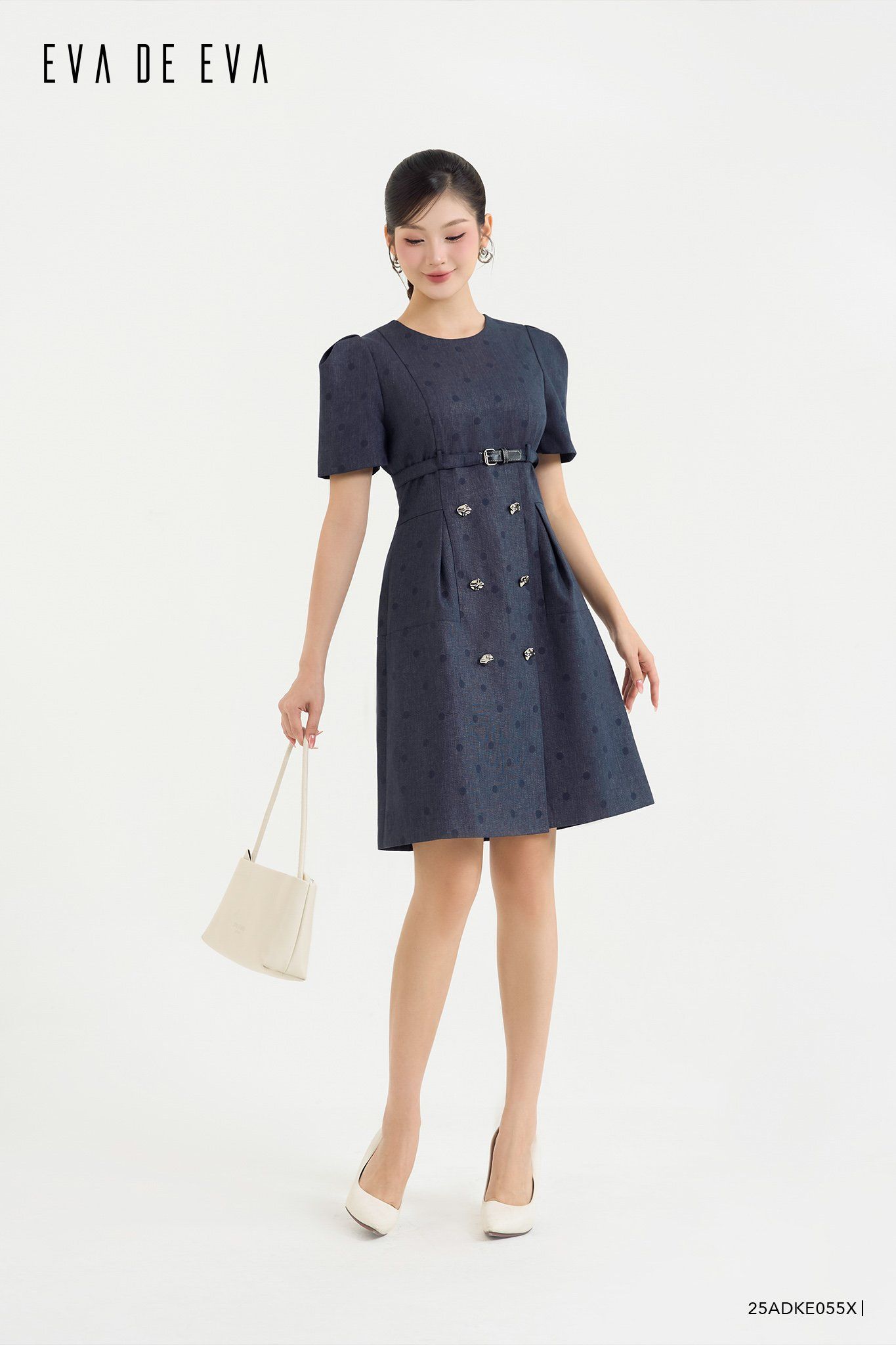  Đầm tay ngắn,  25ADKE055S 