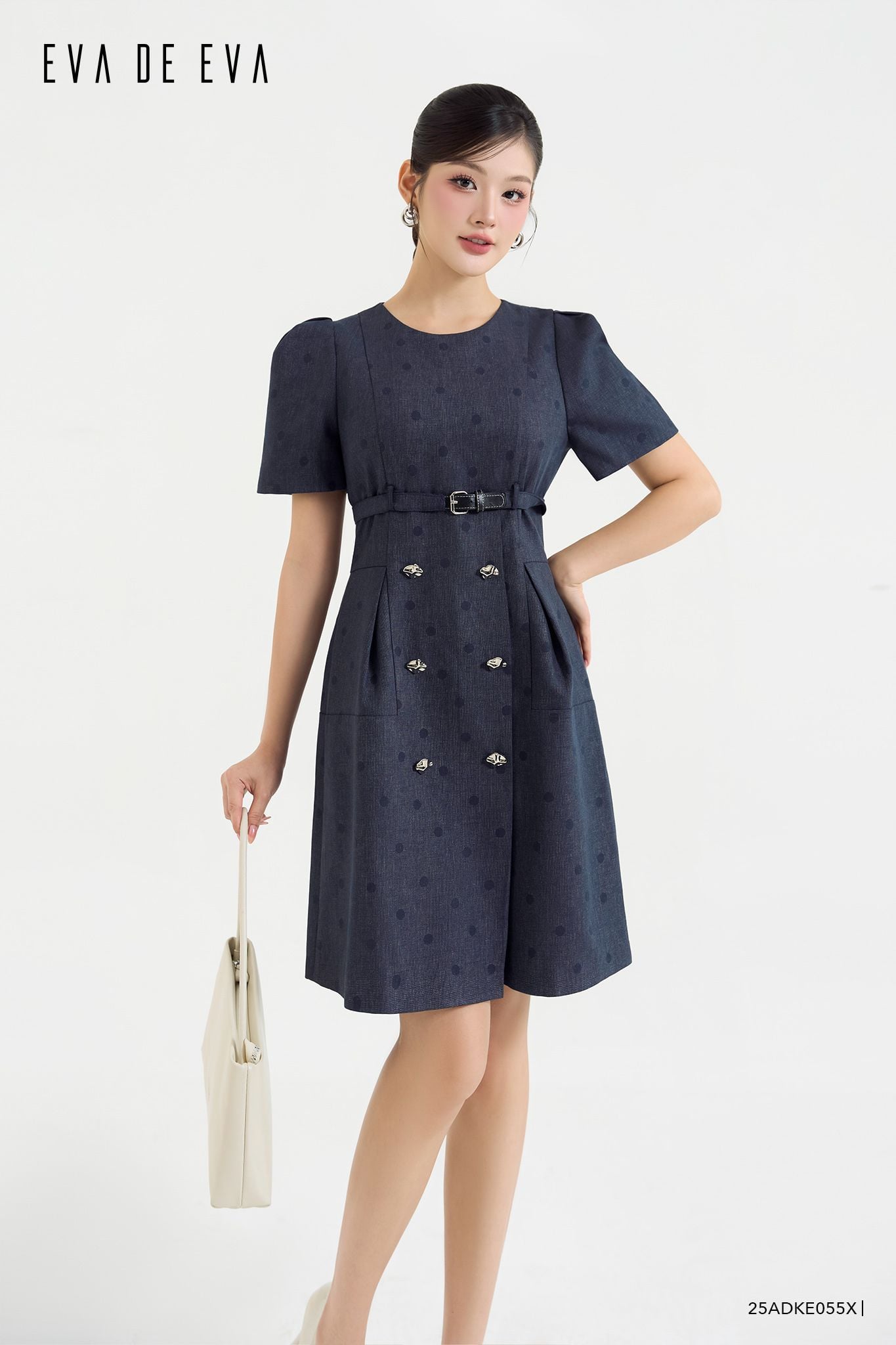  Đầm tay ngắn,  25ADKE055S 