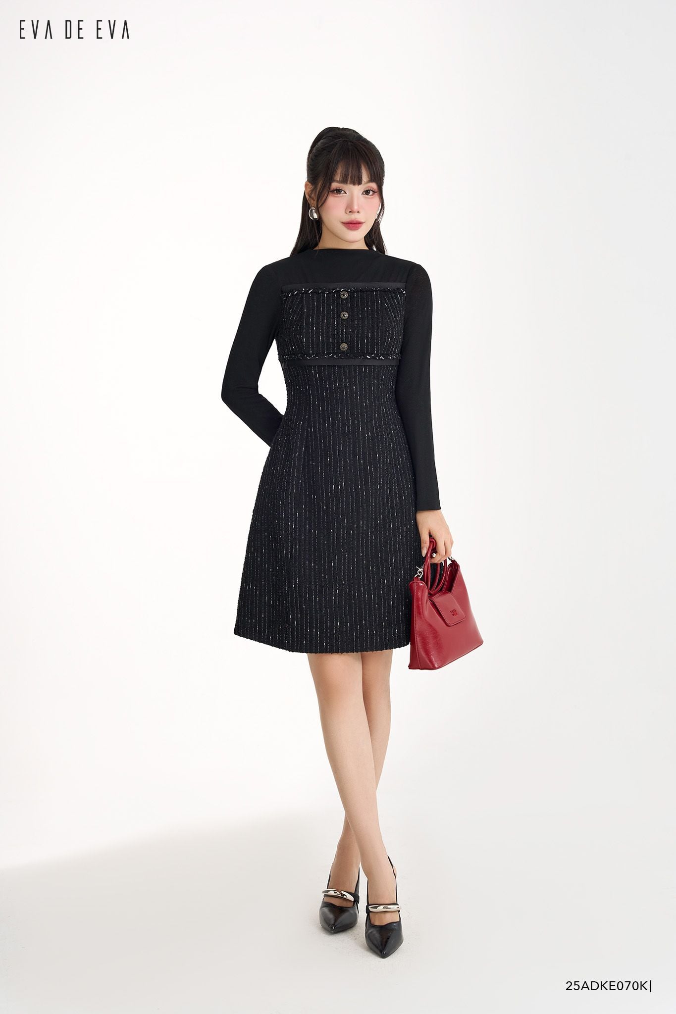  Đầm tay dài, Dáng A 25ADKE070K 