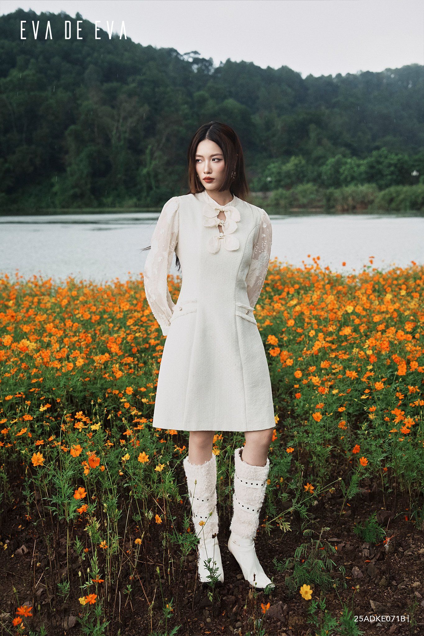  Đầm tay lỡ,  25ADKE071B 