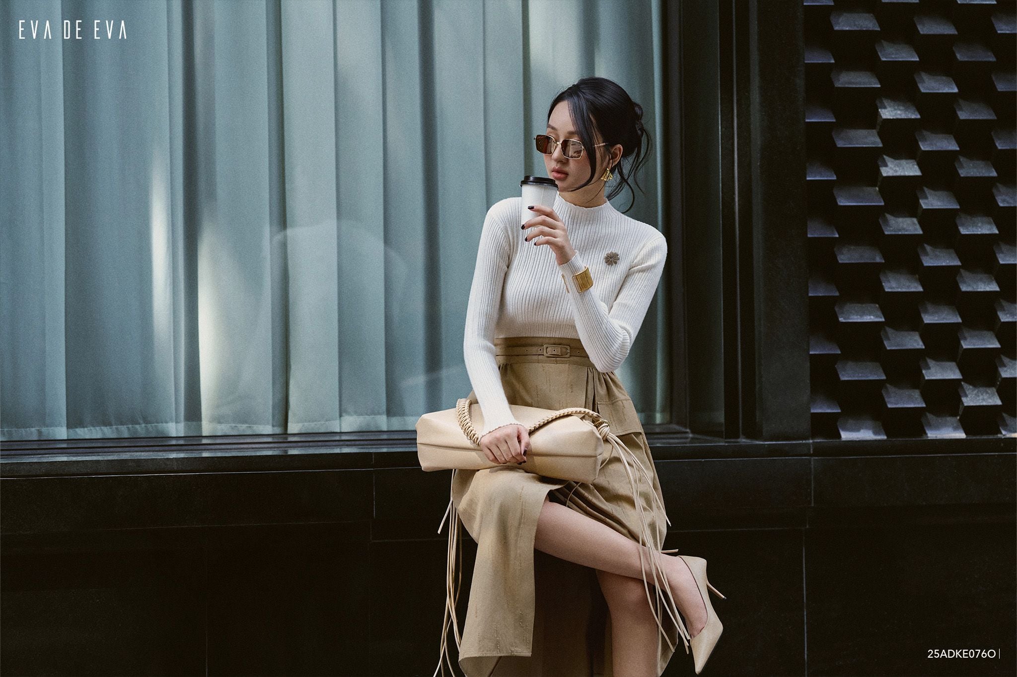  Đầm tay dài,  25ADKE076O 