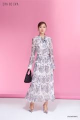  Đầm tay dài, Dáng thắt eo 25ADKE088F 