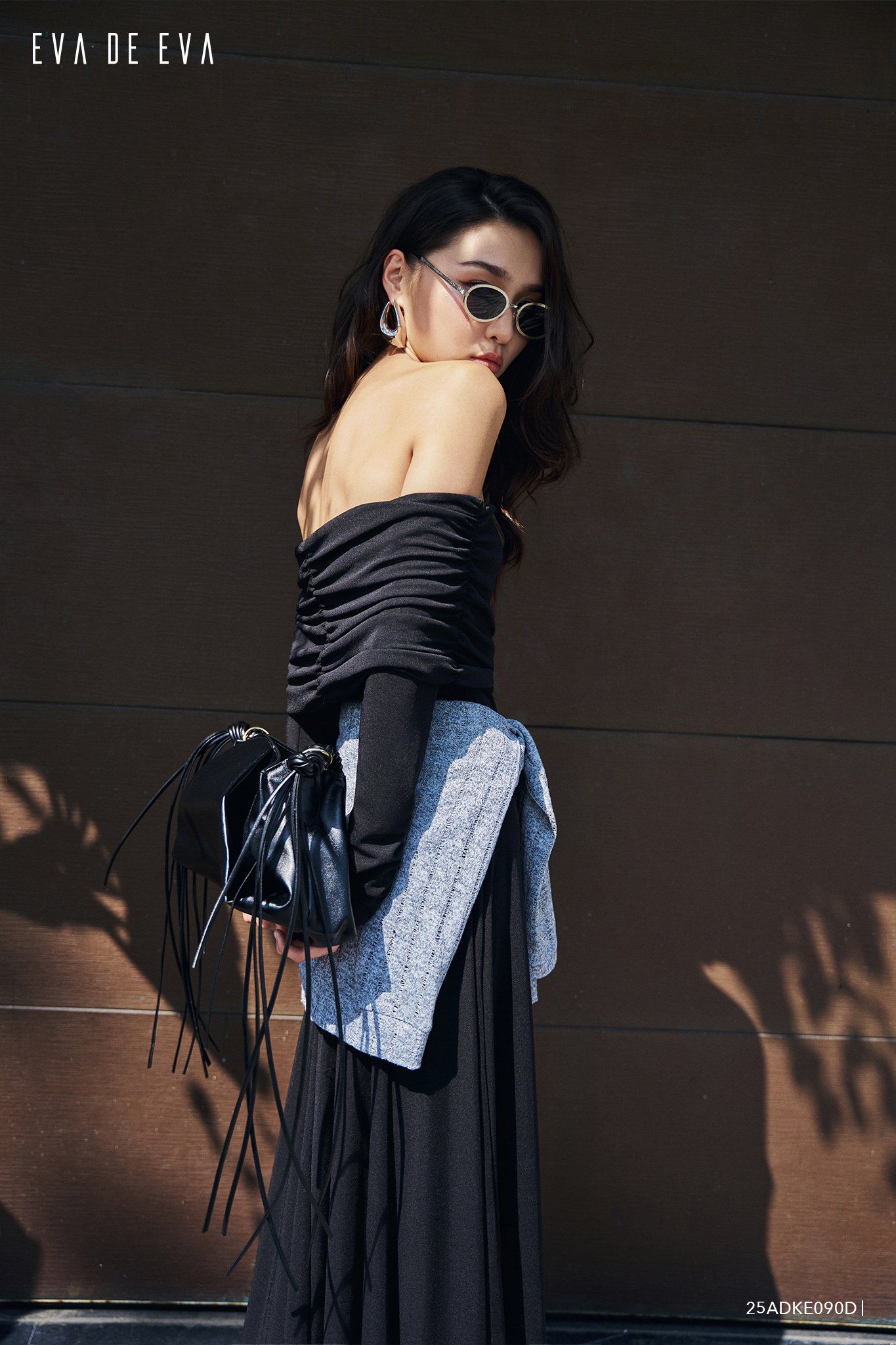  Đầm trễ vai,  25ADKE090D 