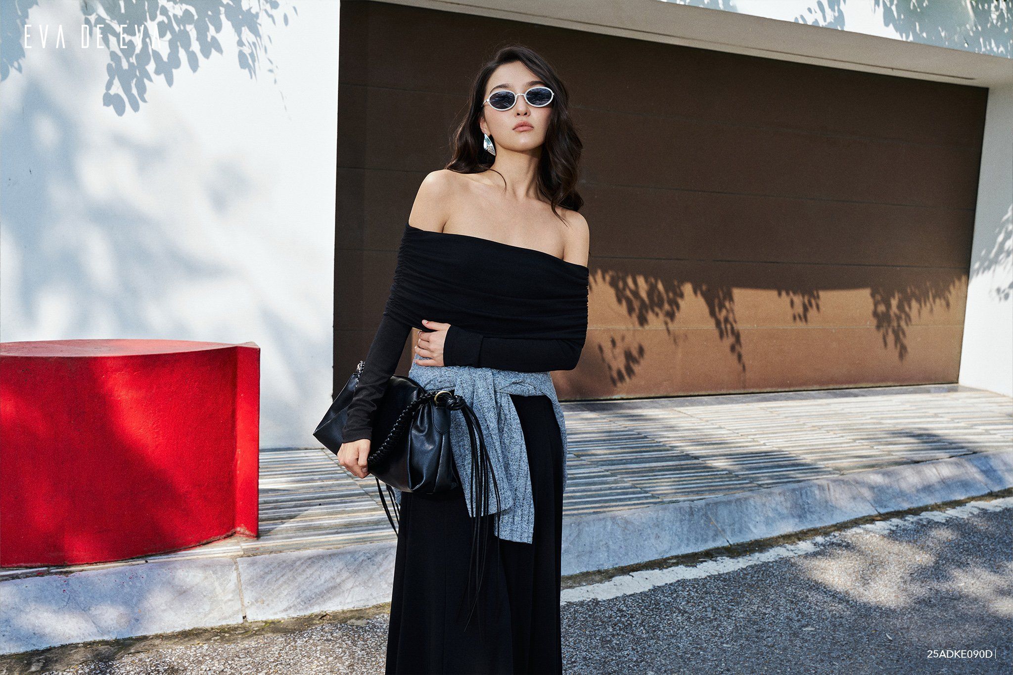  Đầm trễ vai,  25ADKE090D 