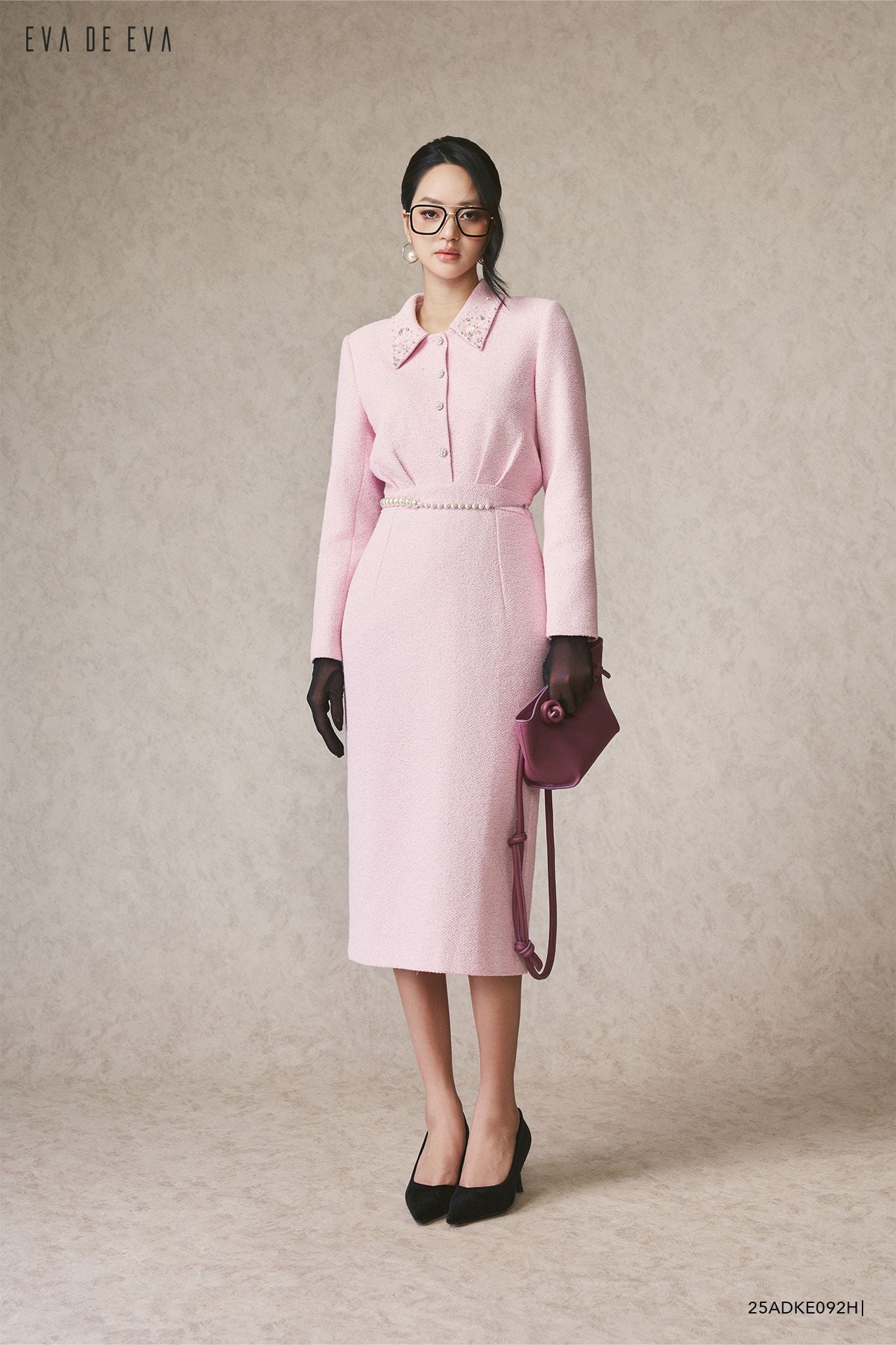  Đầm tay dài, Dáng ôm 25ADKE092H 