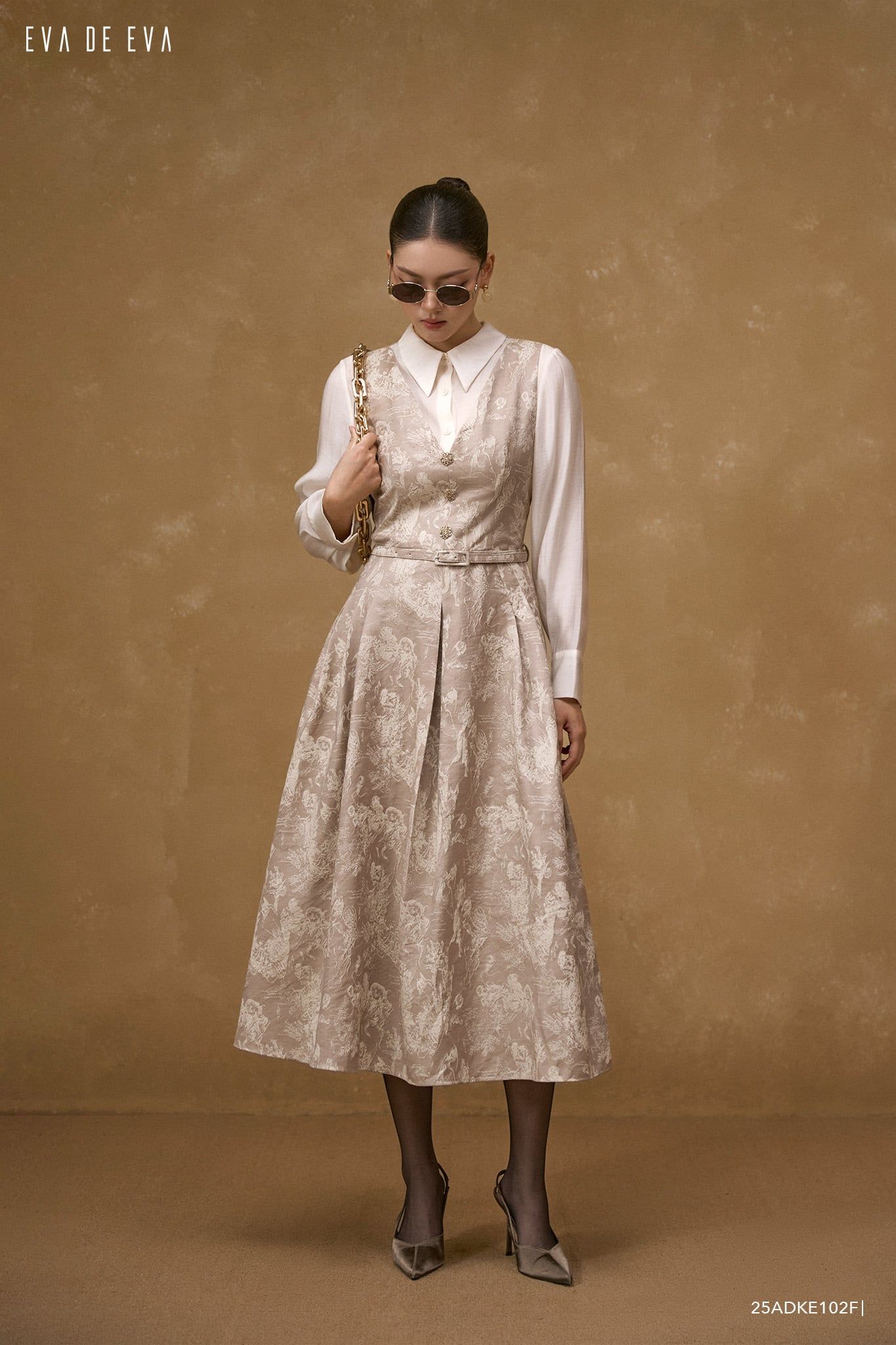  Đầm tay dài,  25ADKE102F 