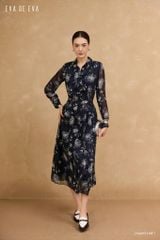  Đầm tay dài, Dáng thắt eo 25ADKE108F 