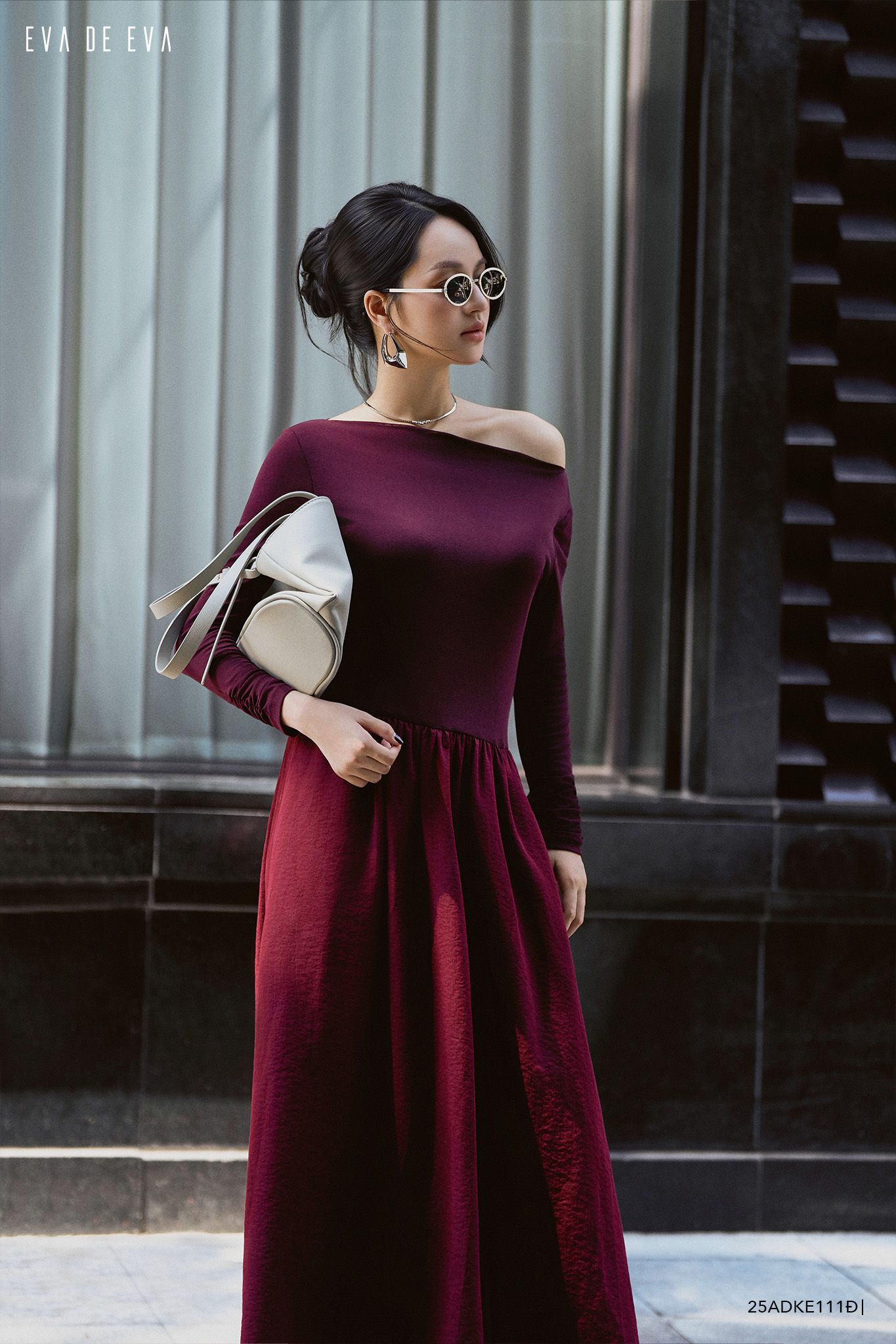  Đầm tay dài,  25ADKE111Đ 