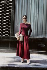  Đầm tay dài,  25ADKE111Đ 