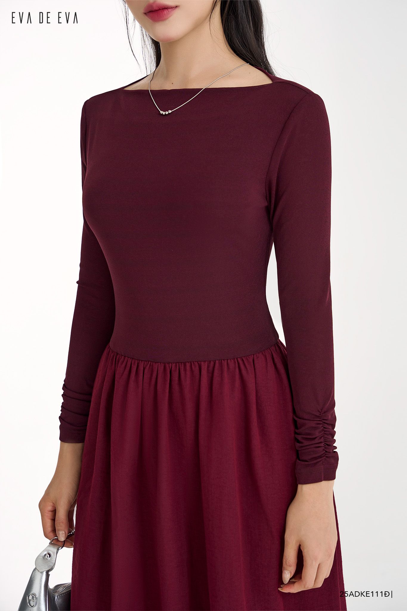  Đầm tay dài,  25ADKE111Đ 