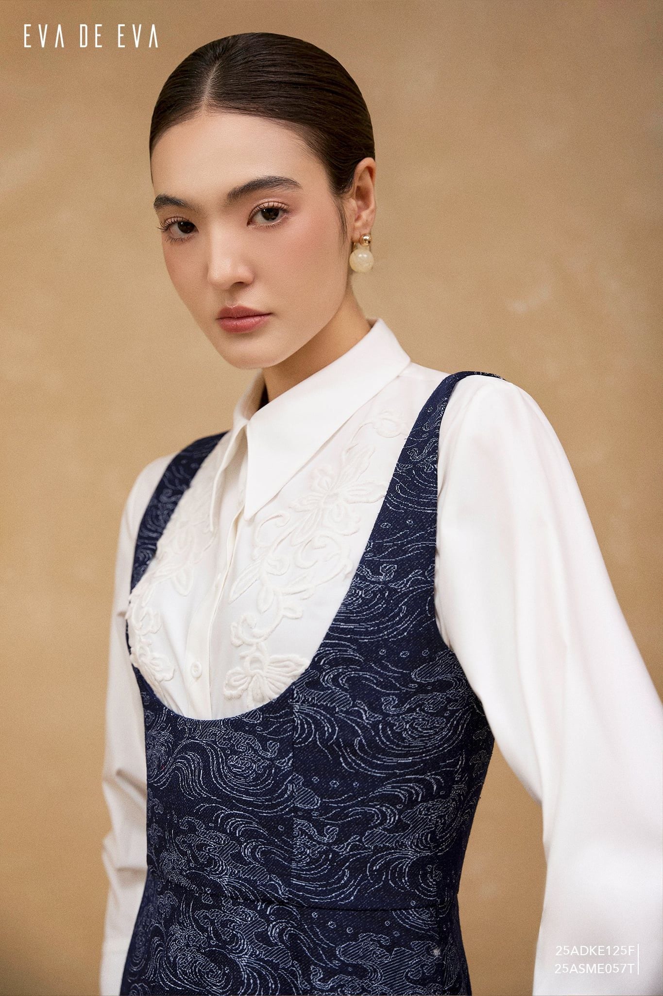  Sơ mi tay dài, Dáng sơ vin 25ASME057T 