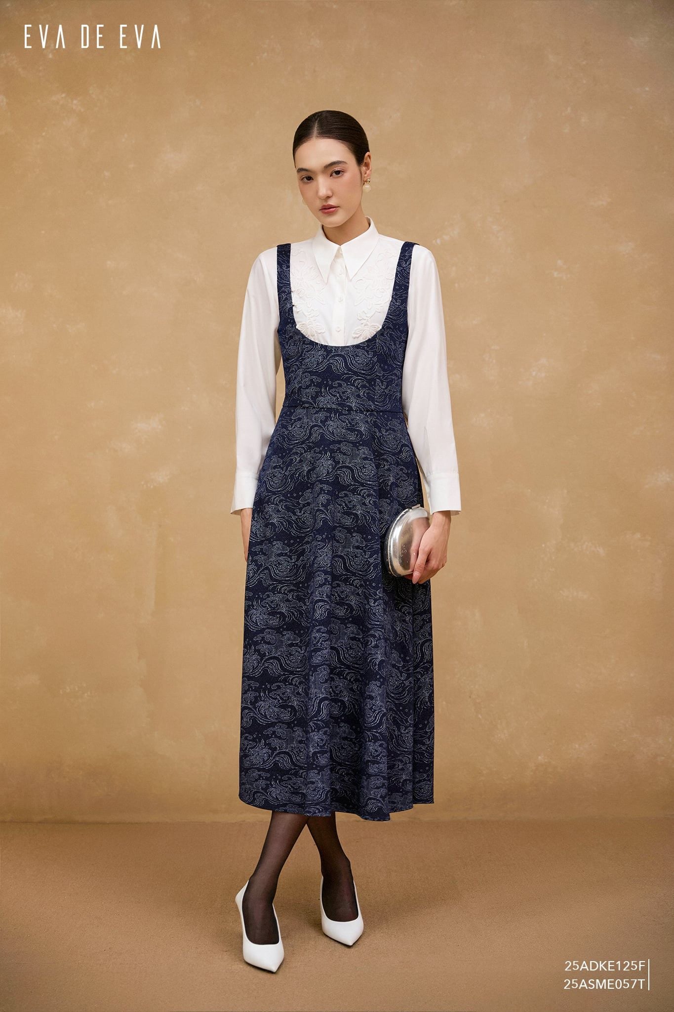  Sơ mi tay dài, Dáng sơ vin 25ASME057T 