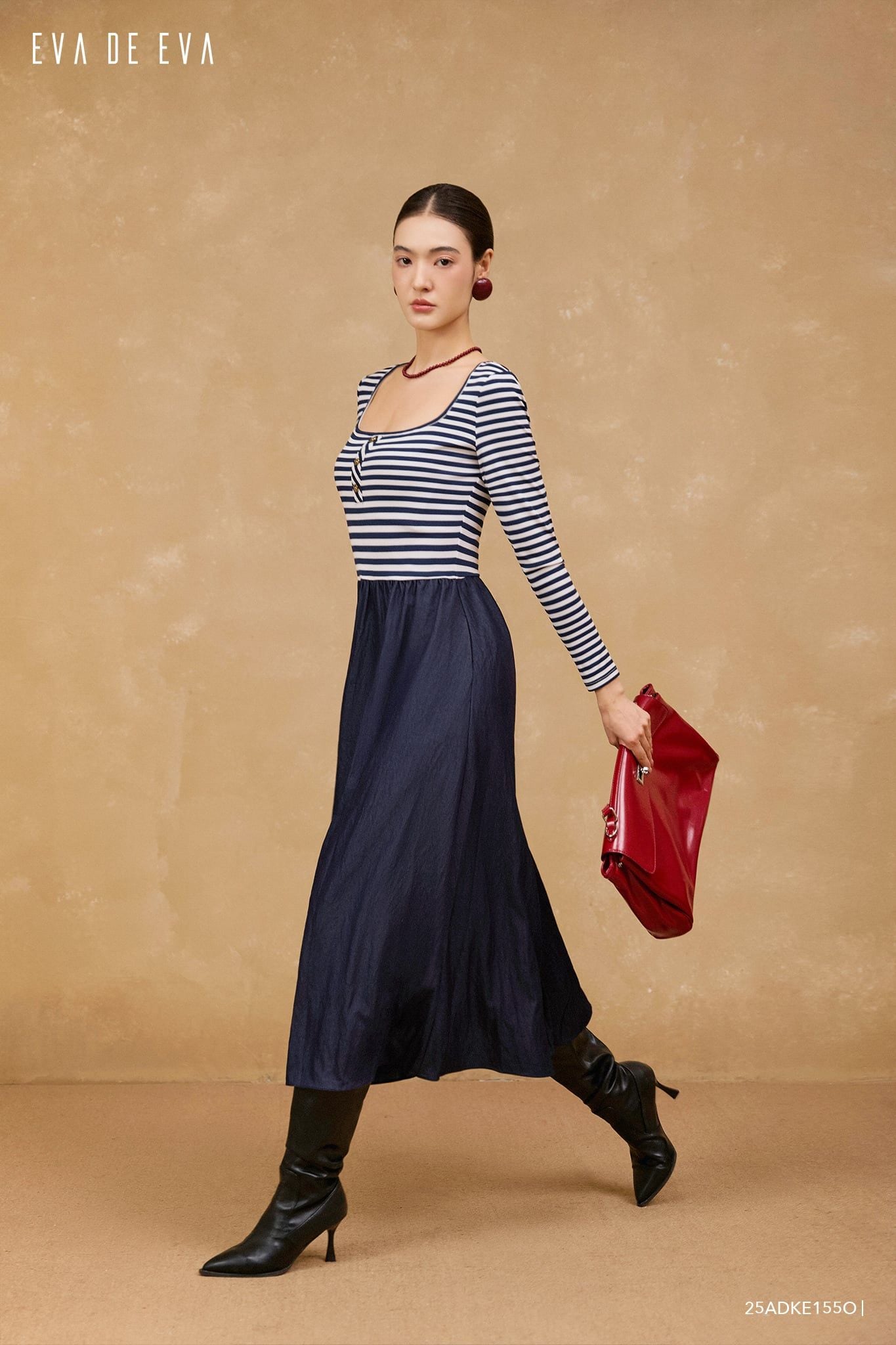  Đầm tay dài,  25ADKE155O 