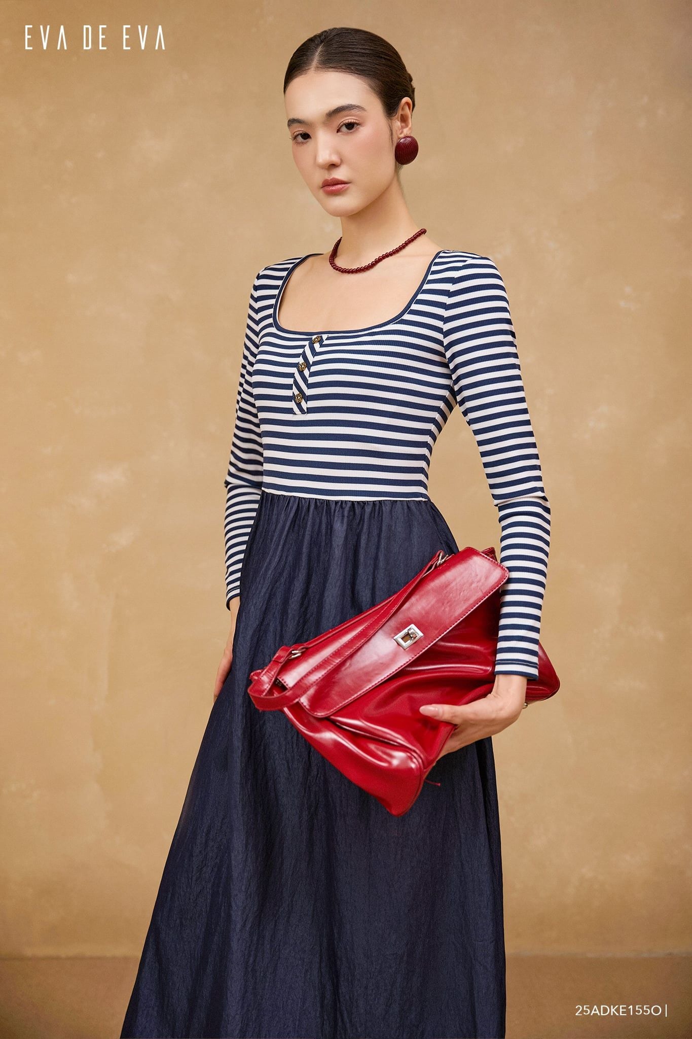  Đầm tay dài,  25ADKE155O 