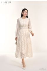  Đầm tay dài, Dáng thắt eo 25ADKT001B 