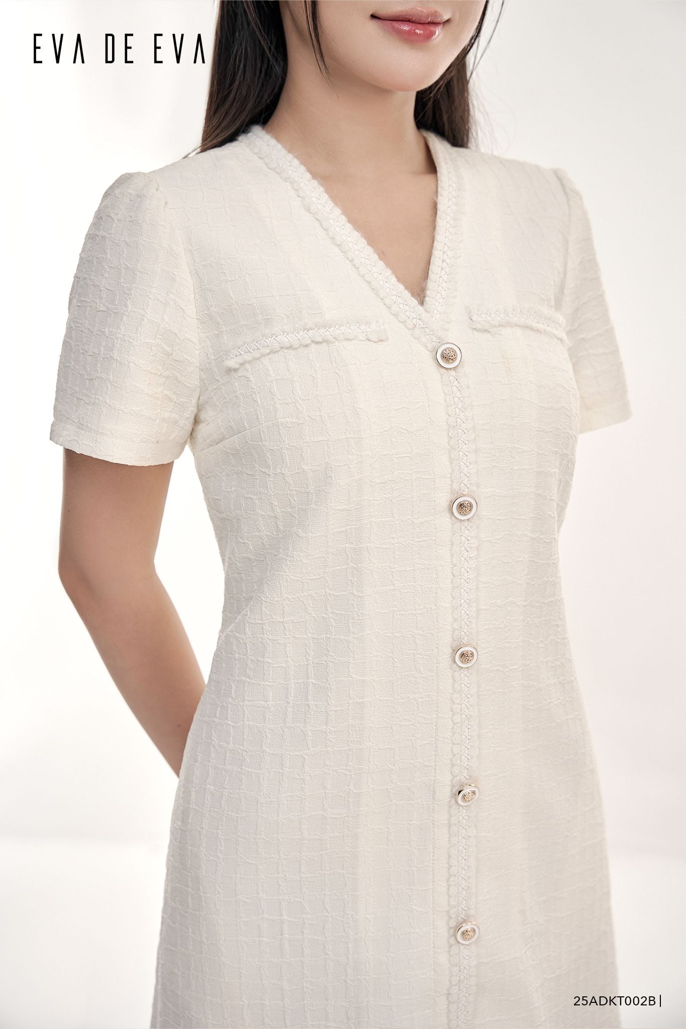  Đầm tay ngắn,  25ADKT002B 