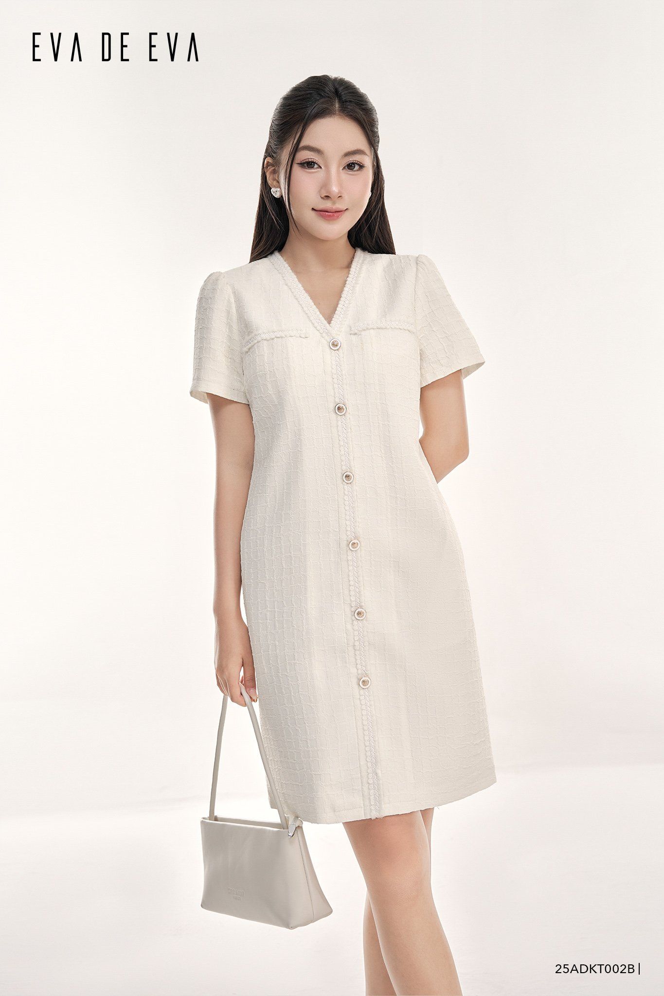  Đầm tay ngắn,  25ADKT002B 